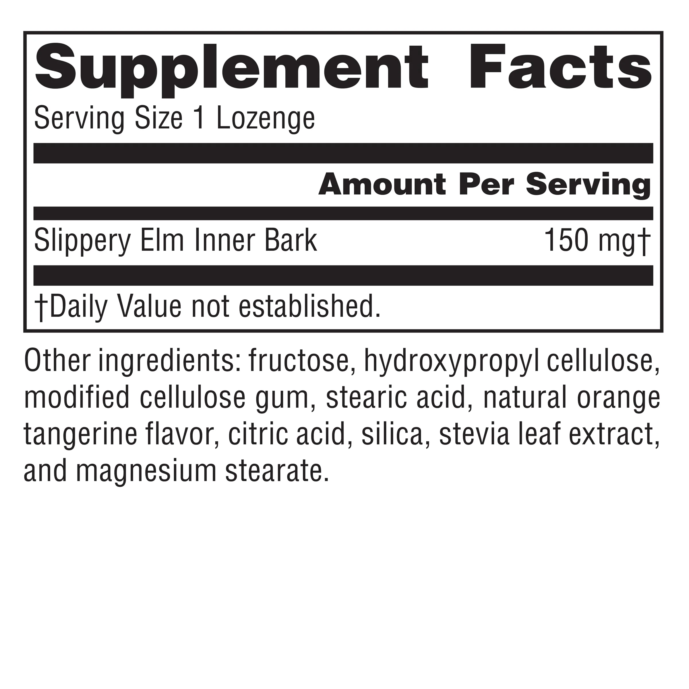Planetary Herbals Slippery Elm Tangerine Lozenges, Herbal Throat Support, 100 Lozenge - Image 2