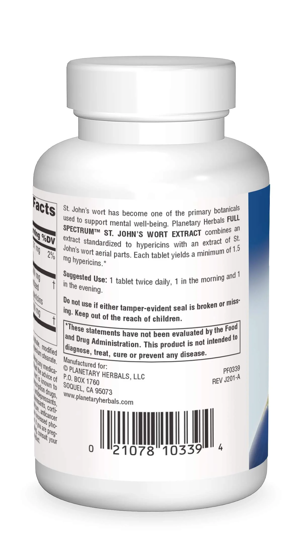 Planetary Herbals St. John's Wort Extract Full Spectrum 600mg, For Emotional Well-Being - Image 3