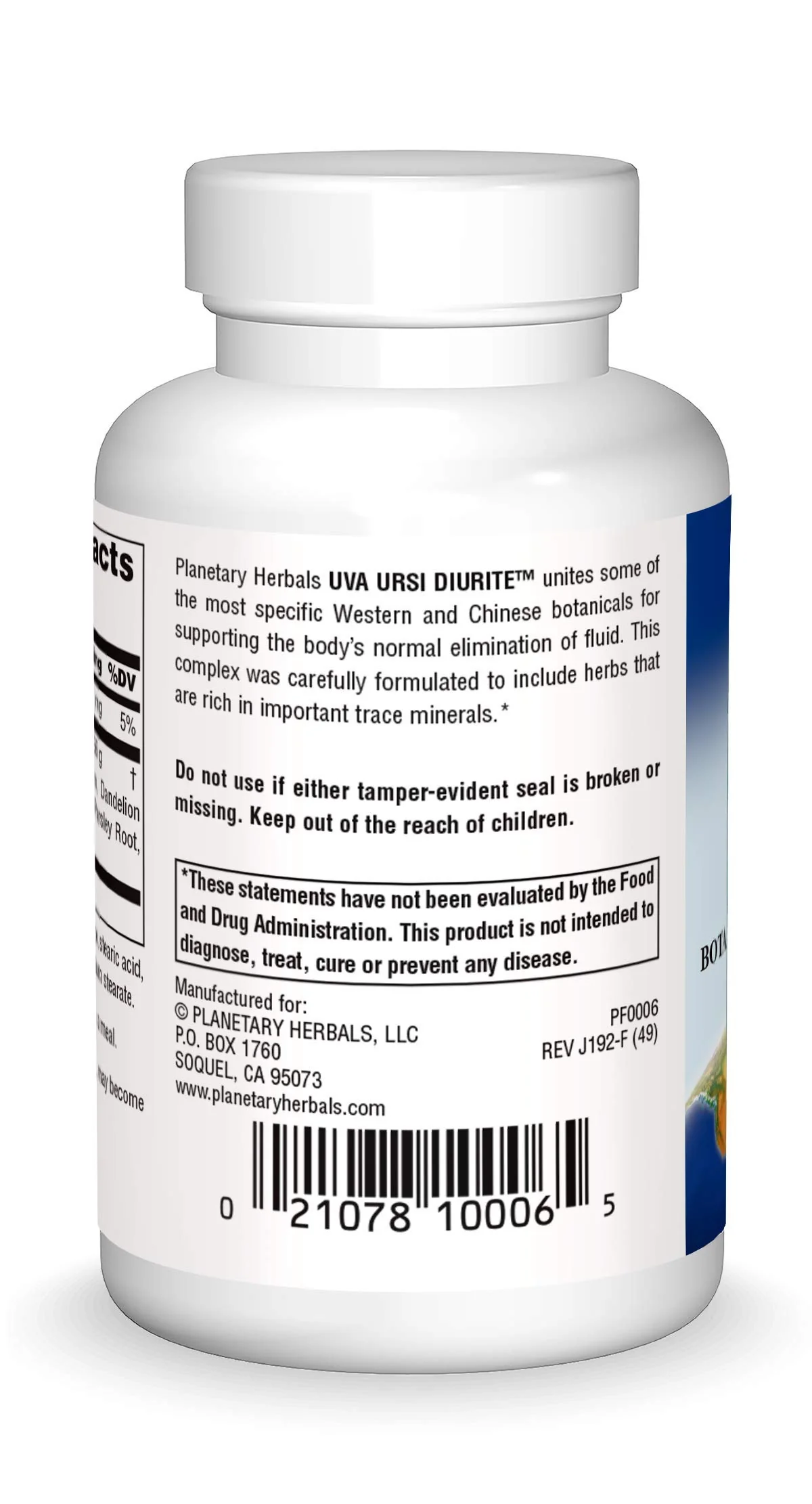 Planetary Herbals Uva Ursi Diurite, Botanical Support for Fluid Balance*, 780 mg - 72 Tablets - Image 4