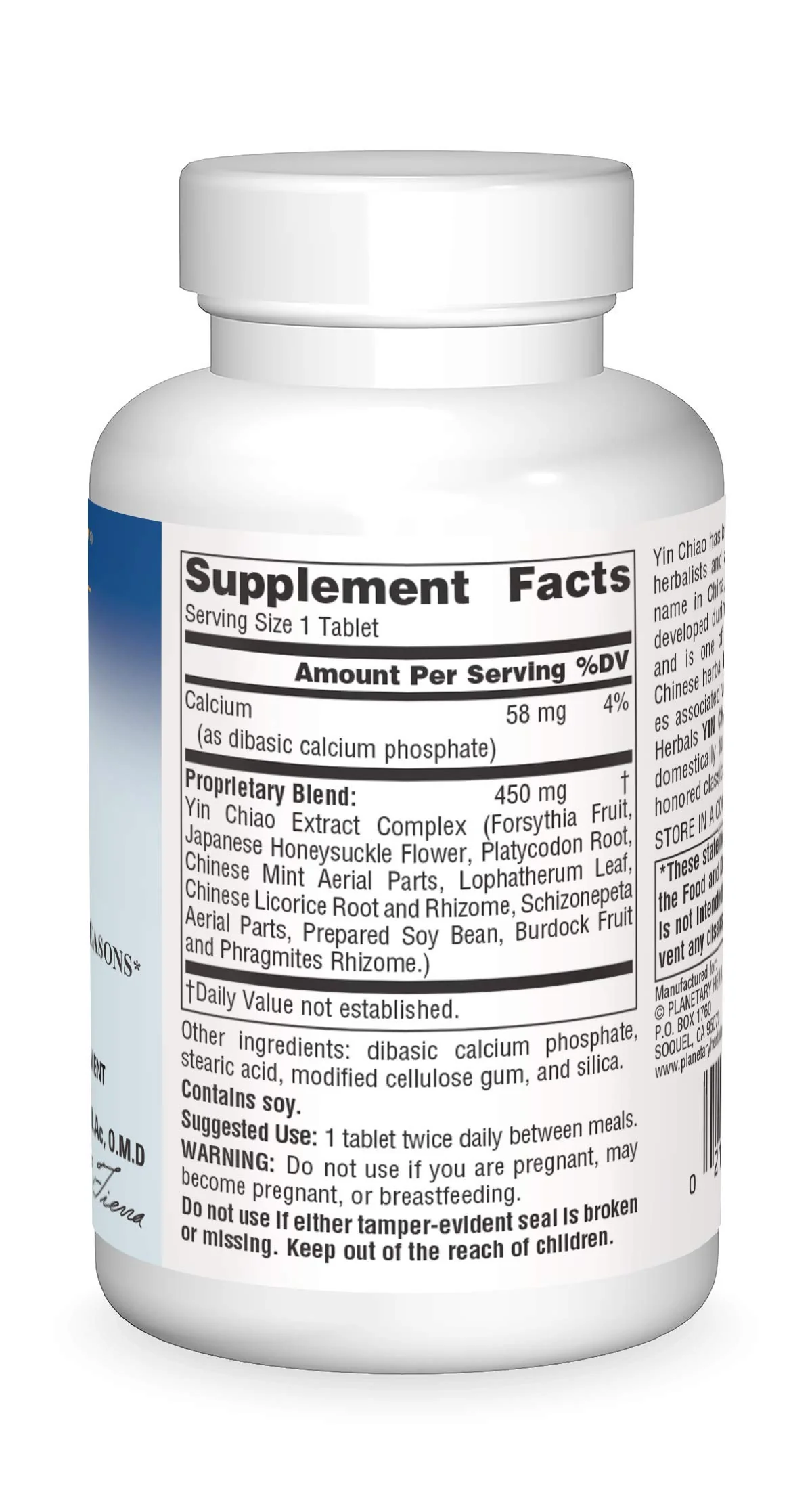Planetary Herbals Yin Chiao Classic 450 mg Immune Formulas for Seasonal Support -120 Tablets - Image 4
