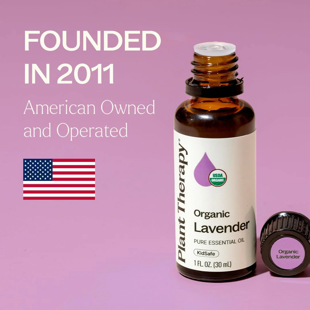 Plant Therapy Organic Lavender Essential Oil 100% Pure, USDA Certified Organic, Undiluted, Natural Aromatherapy for Diffusion & Topical Use, For Skin, Hair, Relaxation, Premium Therapeutic Grade 30 mL - Image 5