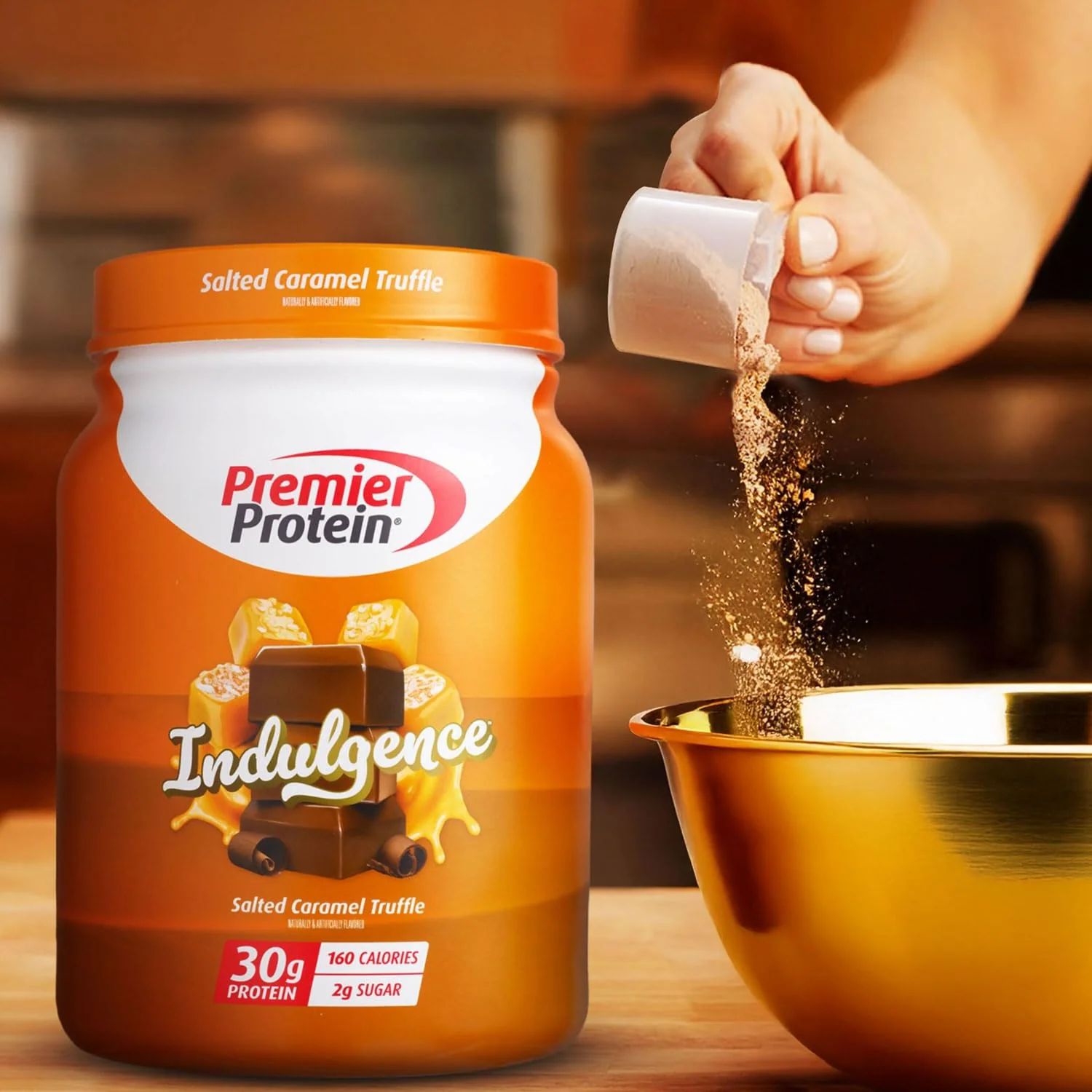 Premier Protein Powder Indulgence, Salted Caramel Truffle, 30g Protein, 160 Calories, 2g Sugar, Gluten Free (17 Servings) - Image 4