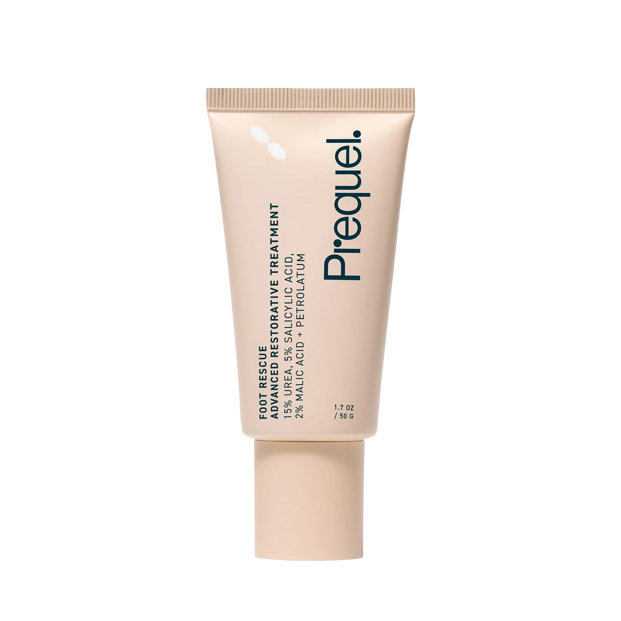 Prequel Skin Foot Rescue, Professional Foot Treatment with 15% Urea + Salicylic Acid. Advanced Cream For Dry Cracked Feet. Clinical-Grade Moisturizer. 1.7oz