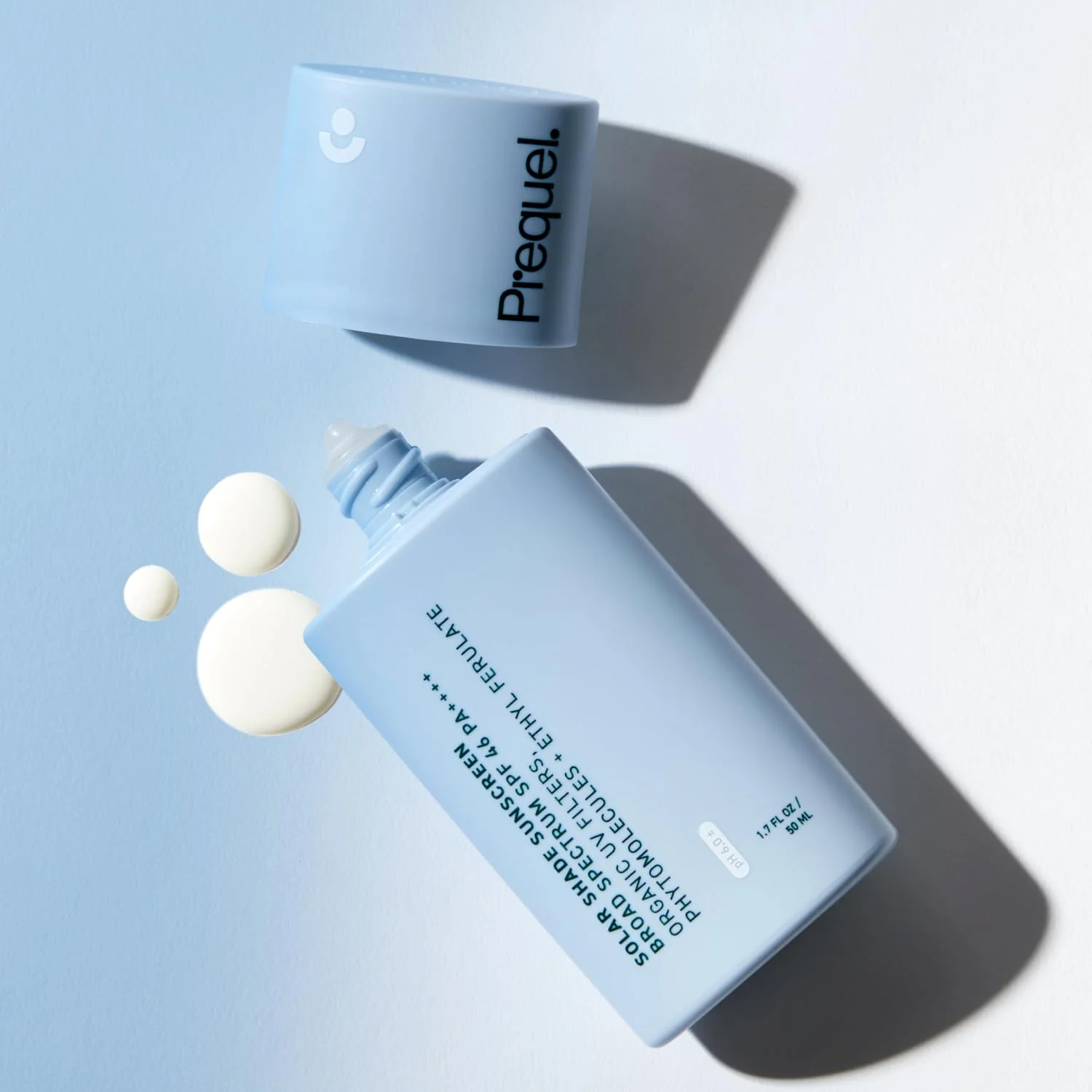 Prequel Skin Solar Shade - Moisturizing Face Sunscreen SPF 46 PA++++ Broad Spectrum UV Protection. Hydrating Sunblock for Dry Skin. Lightweight Travel Size Sun Protection, 1.7oz - Image 2