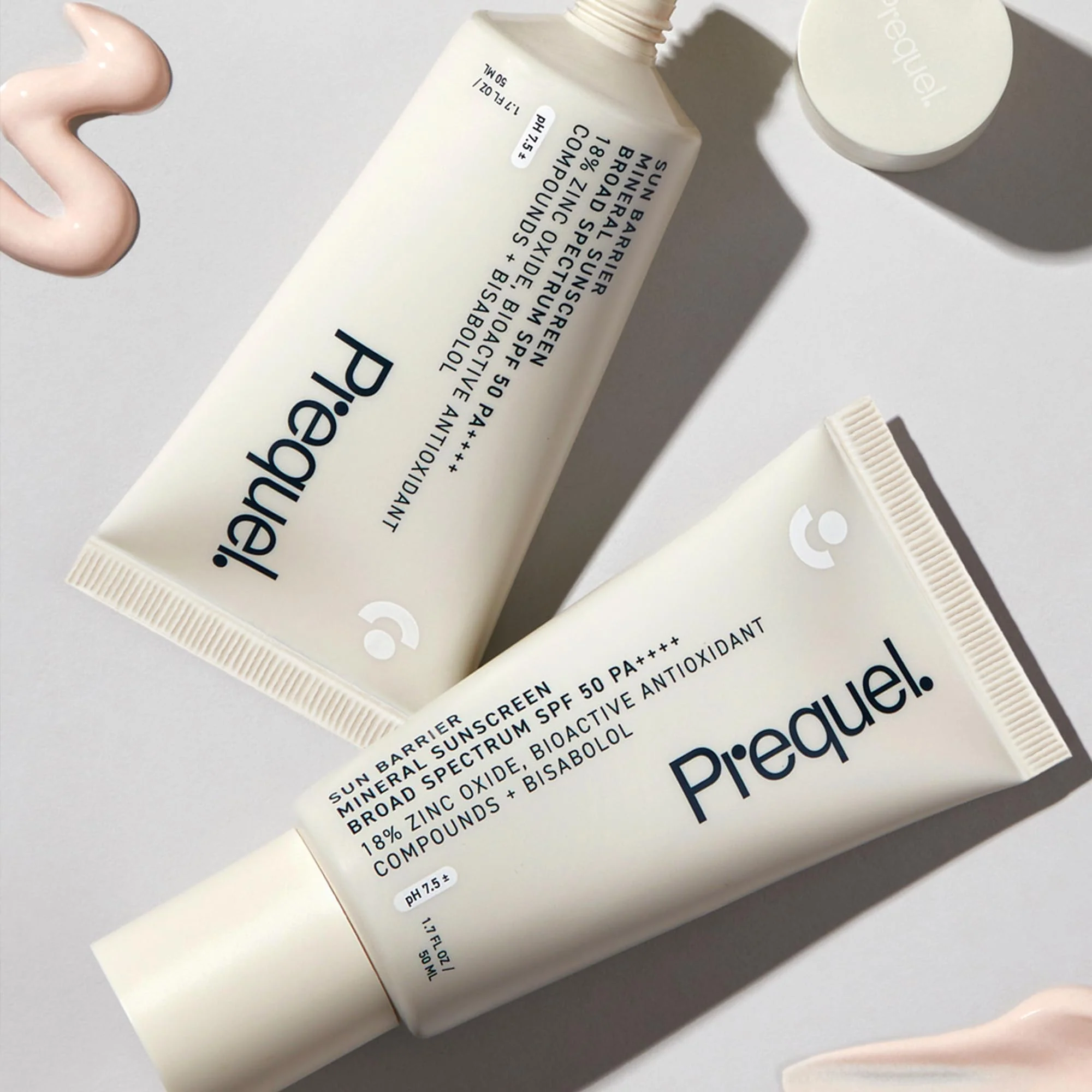 Prequel Skin Sun Barrier Mineral Sunscreen SPF 50. PA++++ Broad Spectrum Zinc Oxide Sunblock with Semi-Transparent Lightweight Texture. Moisturizing UV Defense for Face. Travel Size, 1.7oz - Image 3