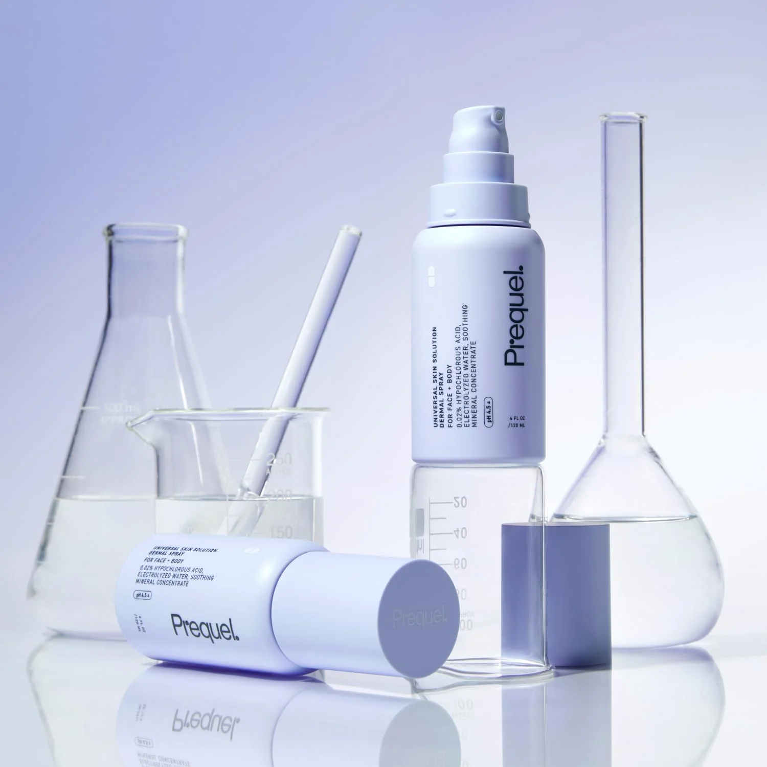 Prequel Skin Universal Skin Solution Hypochlorous Acid Spray for Face and Body. Fine Mist HOCL Facial Cleanser and Dermal Spray with Minerals & Electrolyzed Water - pH-Stabilized Care. 4oz - Image 2