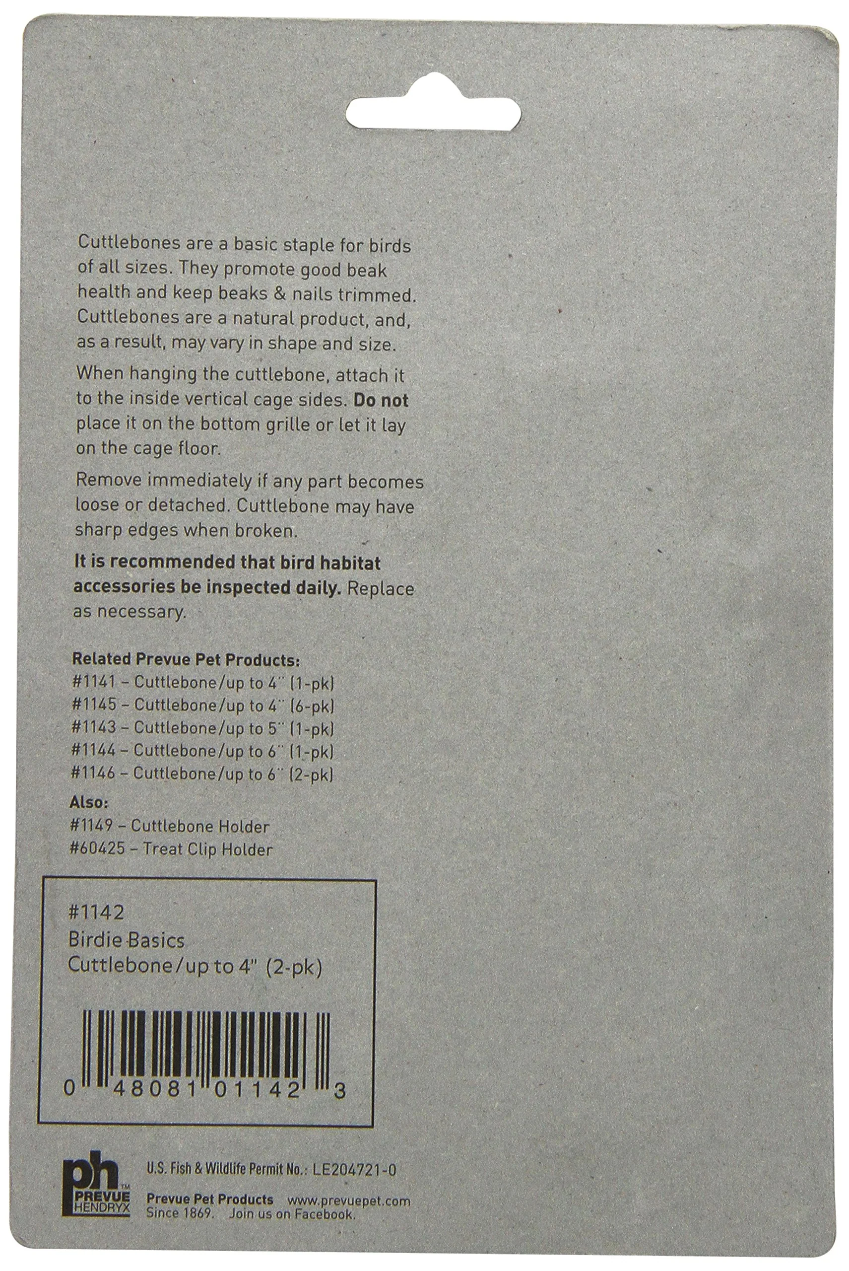 Prevue Pet Products Bpv1142 2-Pack 4-Inch Bird Cuttlebone, Small - Image 3