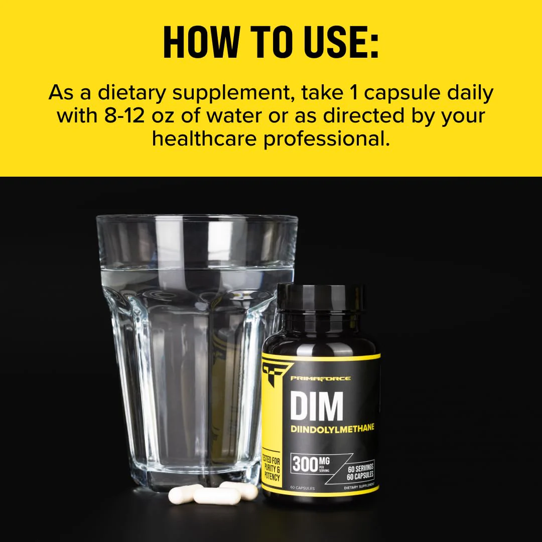 Primaforce DIM Supplement (Diindolylmethane) 300mg, 60 Capsules - Image 2
