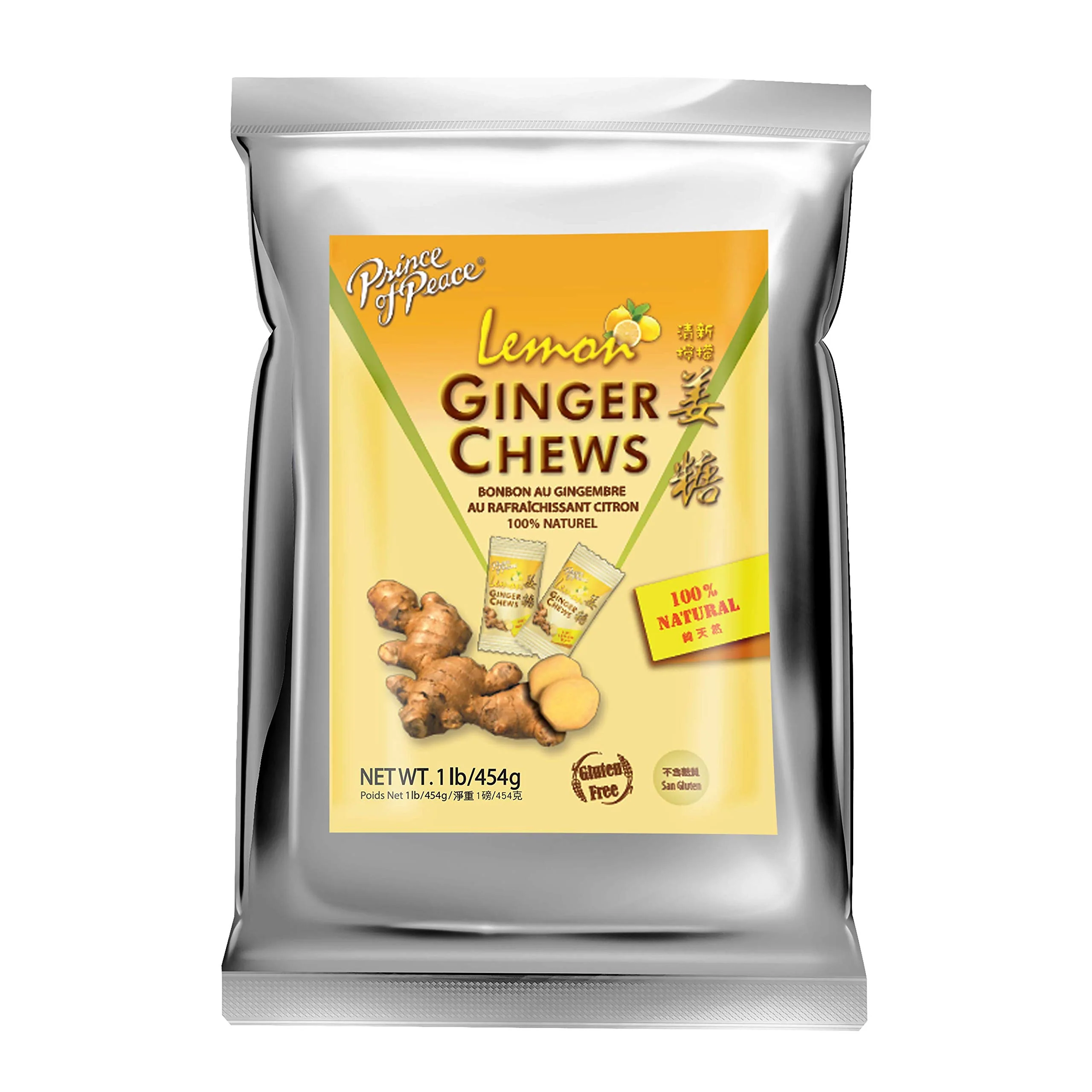 Prince of Peace Ginger Chews With Lemon, 1 lb. â€“ Candied Natural Candy - Image 7