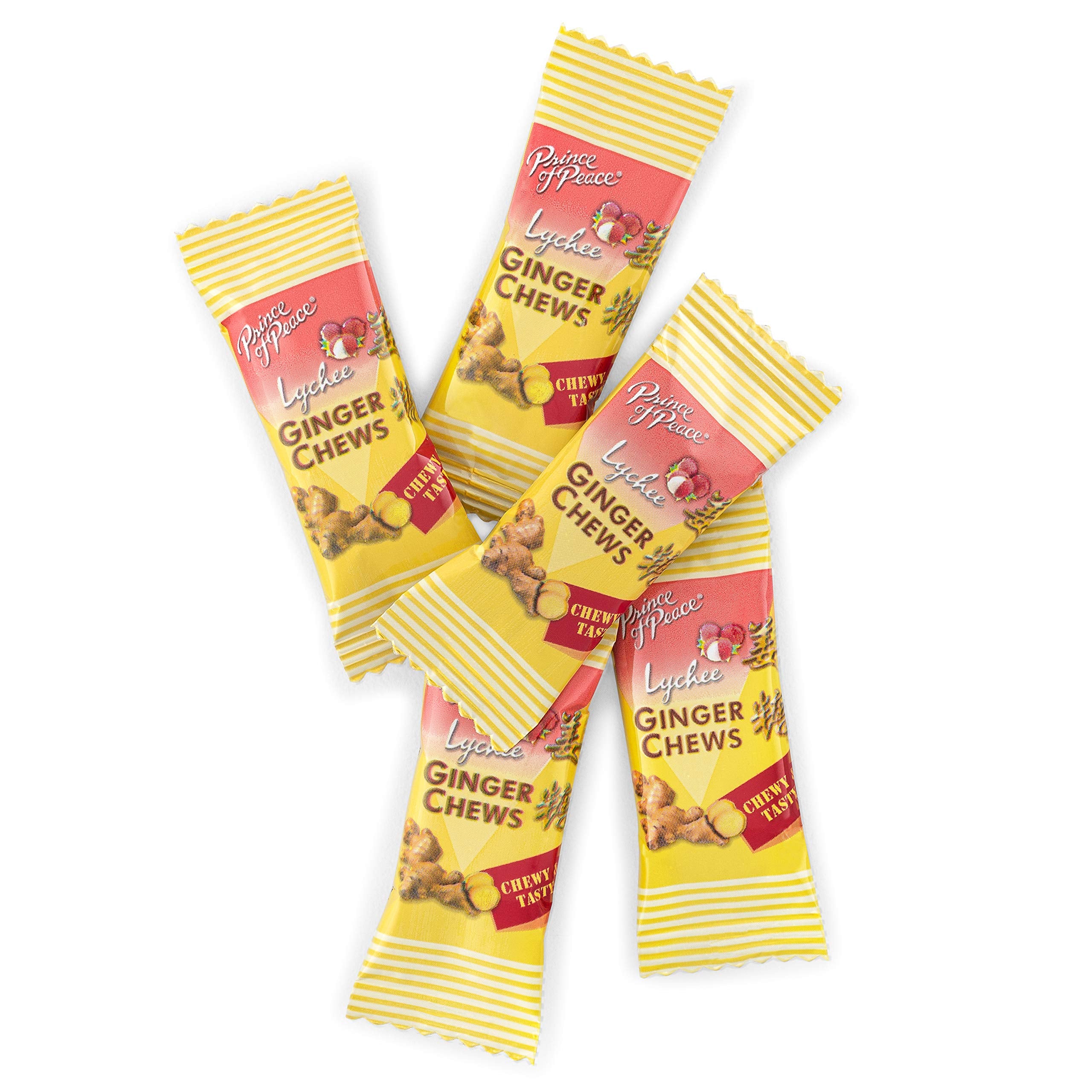 Prince of Peace Ginger Chews with Lychee, 1 lb. â€“ Candied Ginger â€“ Lychee Flavored Candy â€“ Lychee Ginger Chews - Image 2