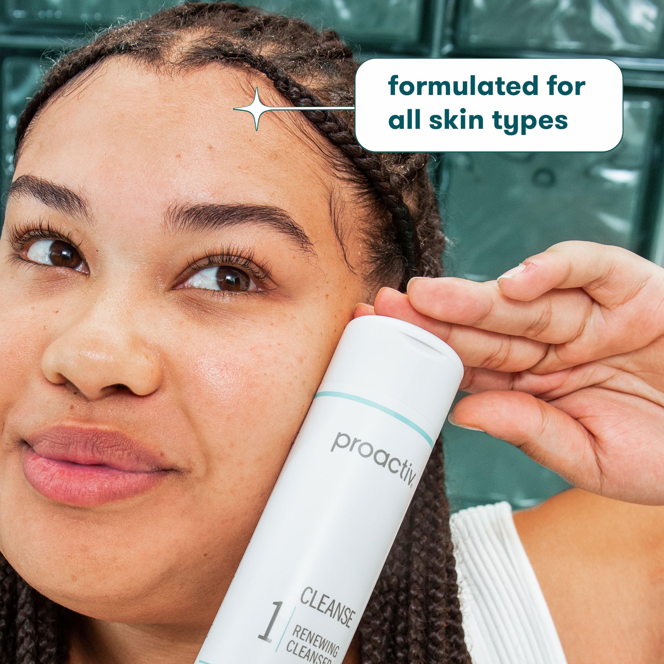 Proactiv Acne Cleanser - Benzoyl Peroxide Face Wash and Acne Treatment - Daily Facial Cleanser and Hyularonic Acid Moisturizer with Exfoliating Beads - 60 Day Supply, 4 Fl Oz - Image 3