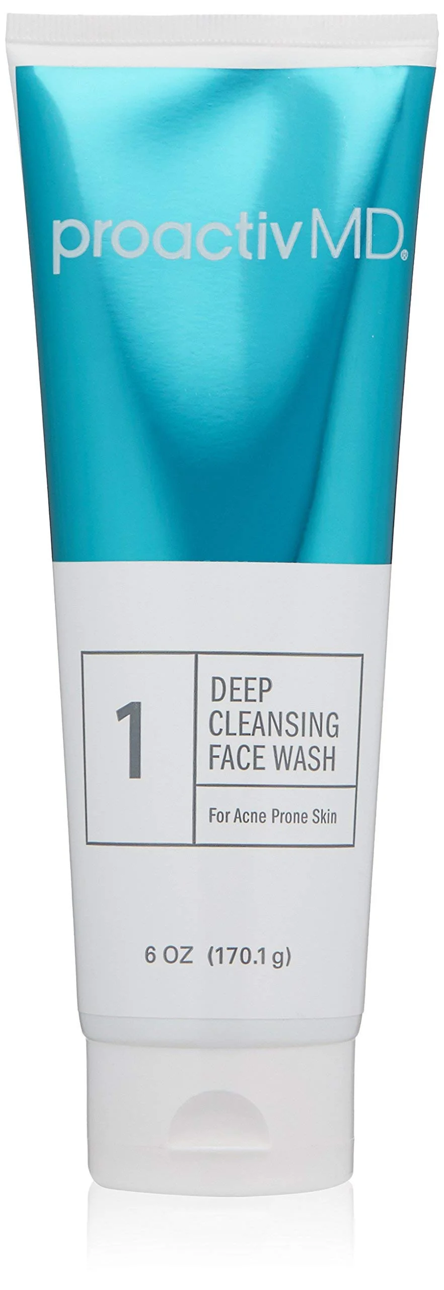 Proactiv MD Exfoliating Face Wash, Gentle and Hydrating Facial Cleanser and Acne Treatment for Sensitive Skin, 6 Oz Clear Unscented