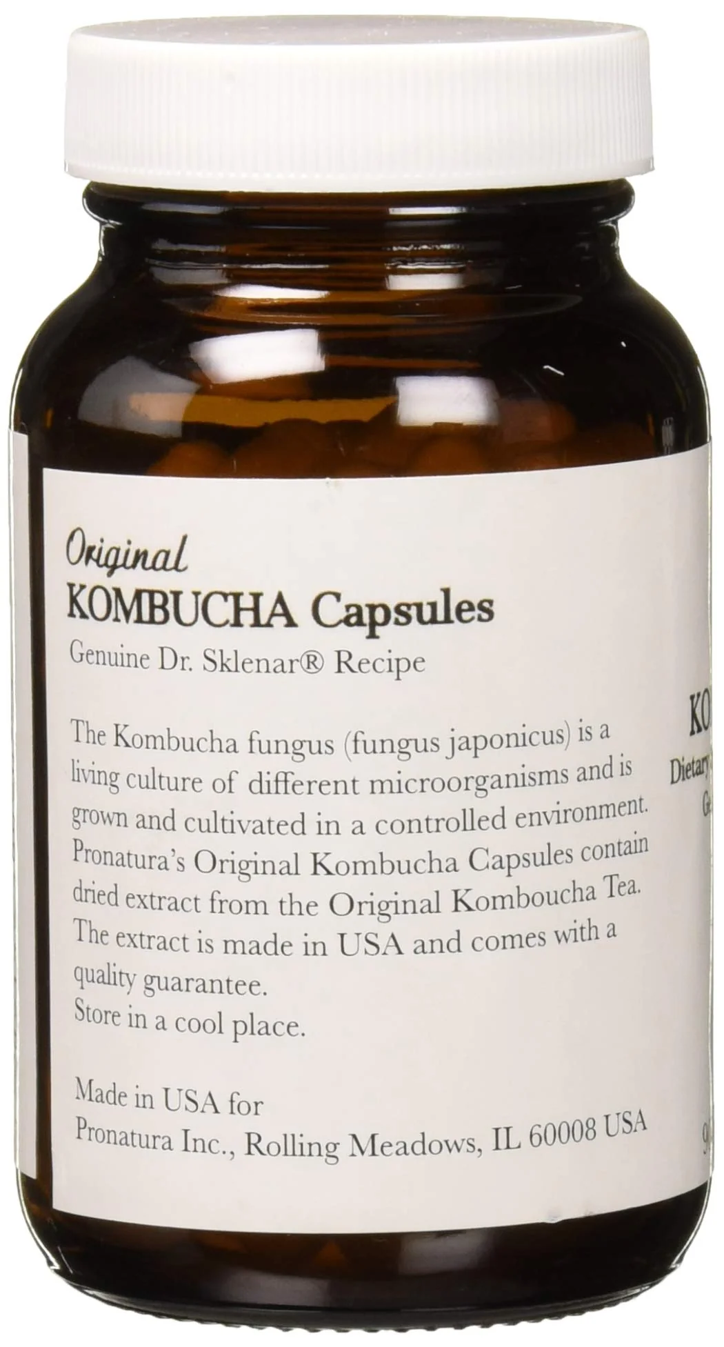 Pronatura Kombucha Capsules, 580 Mg, 90 Capsules - Image 5