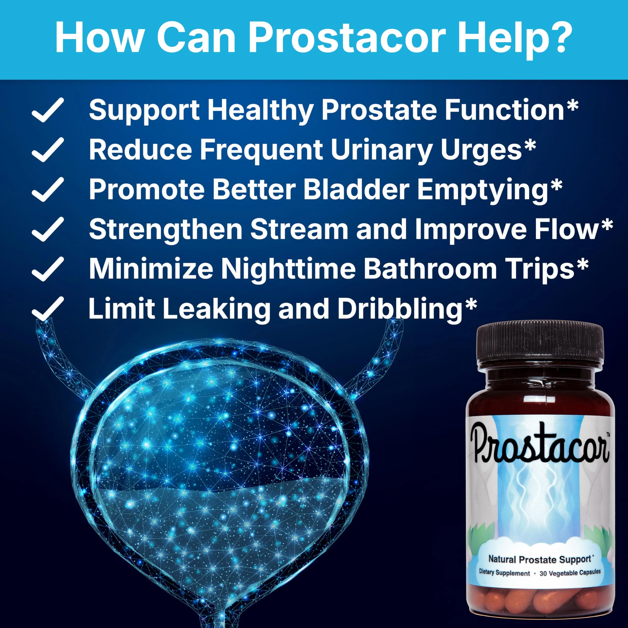 Prostacor - Natural Prostate Support Supplement - Non-GMO, Vegan, Gluten-Free - Image 9