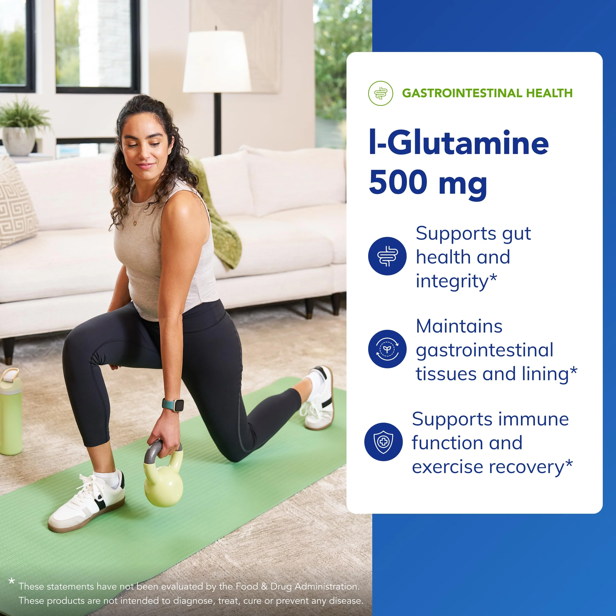 Pure Encapsulations L-Glutamine 500 mg - Supplement for Immune and Digestive Support, Gut Health and Lining, Metabolism, and Muscle Support* - with Free-Form L-Glutamine - 90 Capsules - Image 6