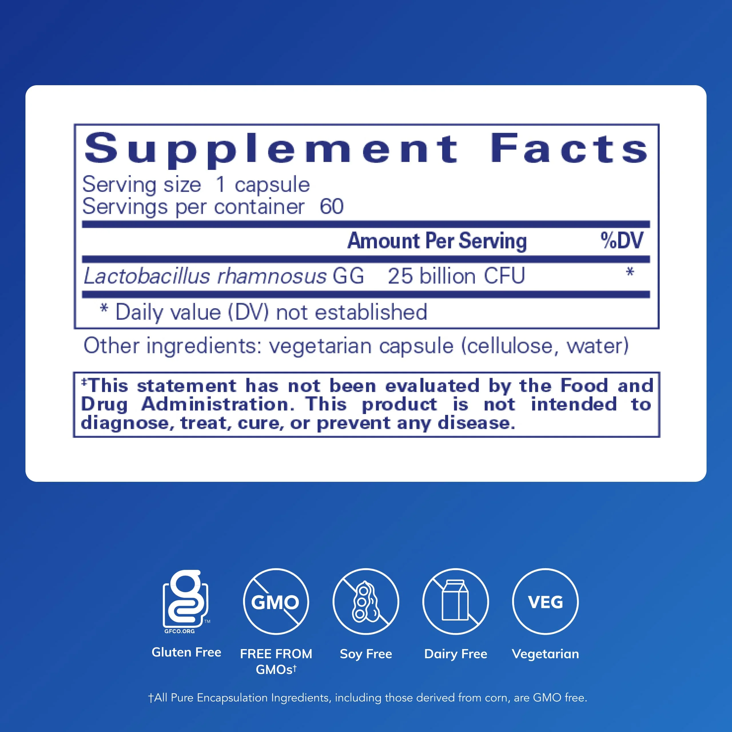 Pure Encapsulations PureGG 25B | Promotes GI and Immune Health Across All Ages | 60 Capsules - Image 7