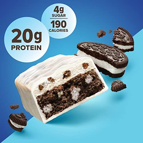 Pure Protein Cookies And Cream Protein Bars – 20g Protein, 3g Sugar, 190 Calories (12 count) Low Sugar* High Protein Snack - Gluten Free - Perfect for a Healthy Snack - Image 3