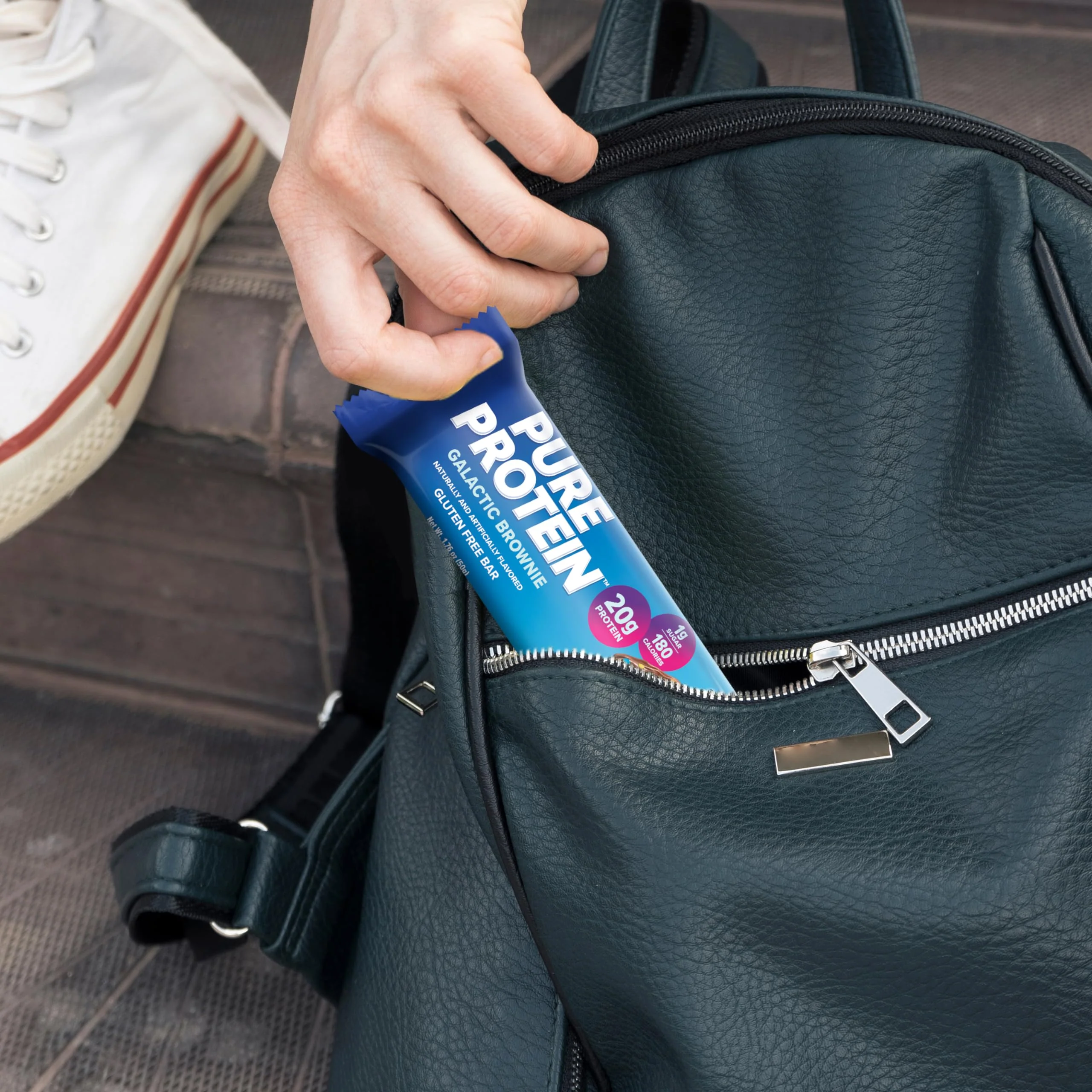 Pure Protein Galactic Brownie Protein Bars – 20g Protein, 3g Sugar, 190 Calories (12 count) Low Sugar* High Protein Snack - Gluten Free - Perfect for a Healthy Snack - Image 2