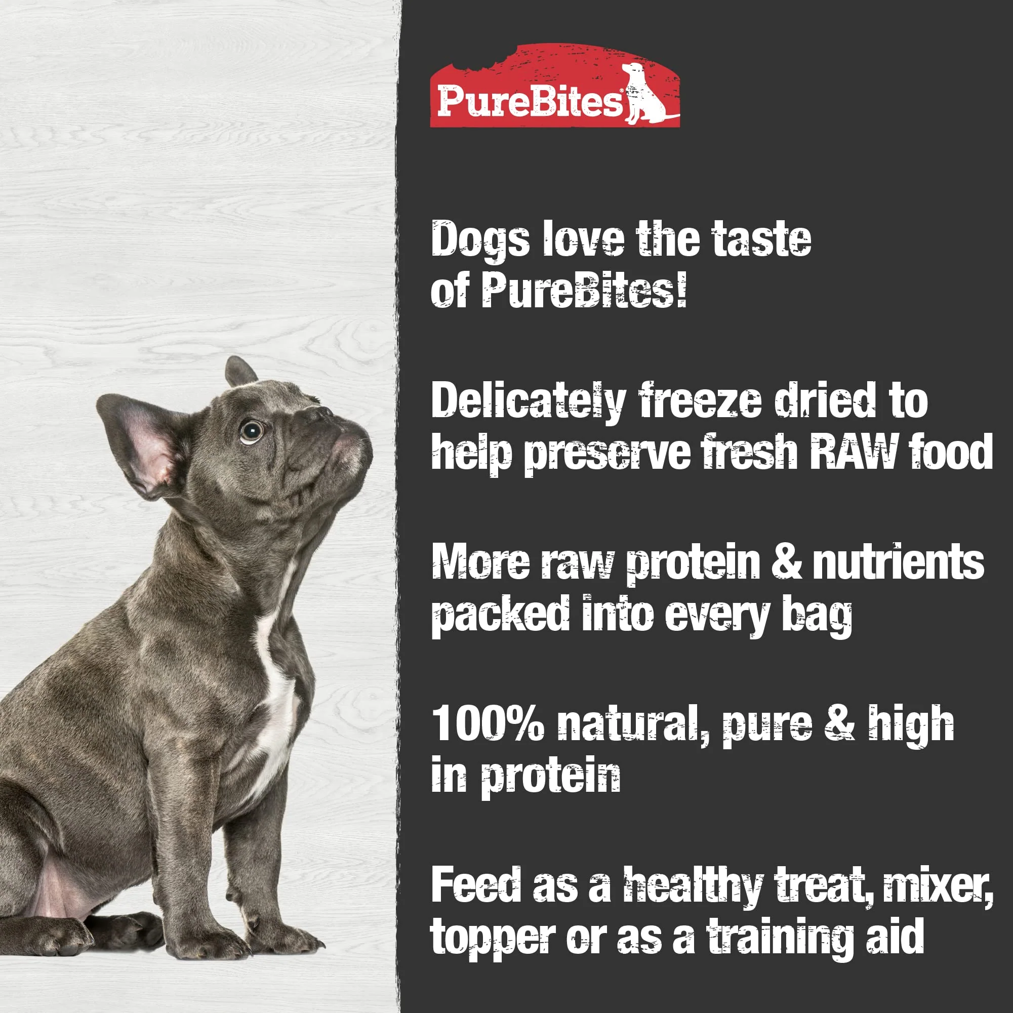PureBites Chicken Breast Freeze Dried Dog Treats, 1 Ingredient, Made in USA, 11.6oz - Image 4