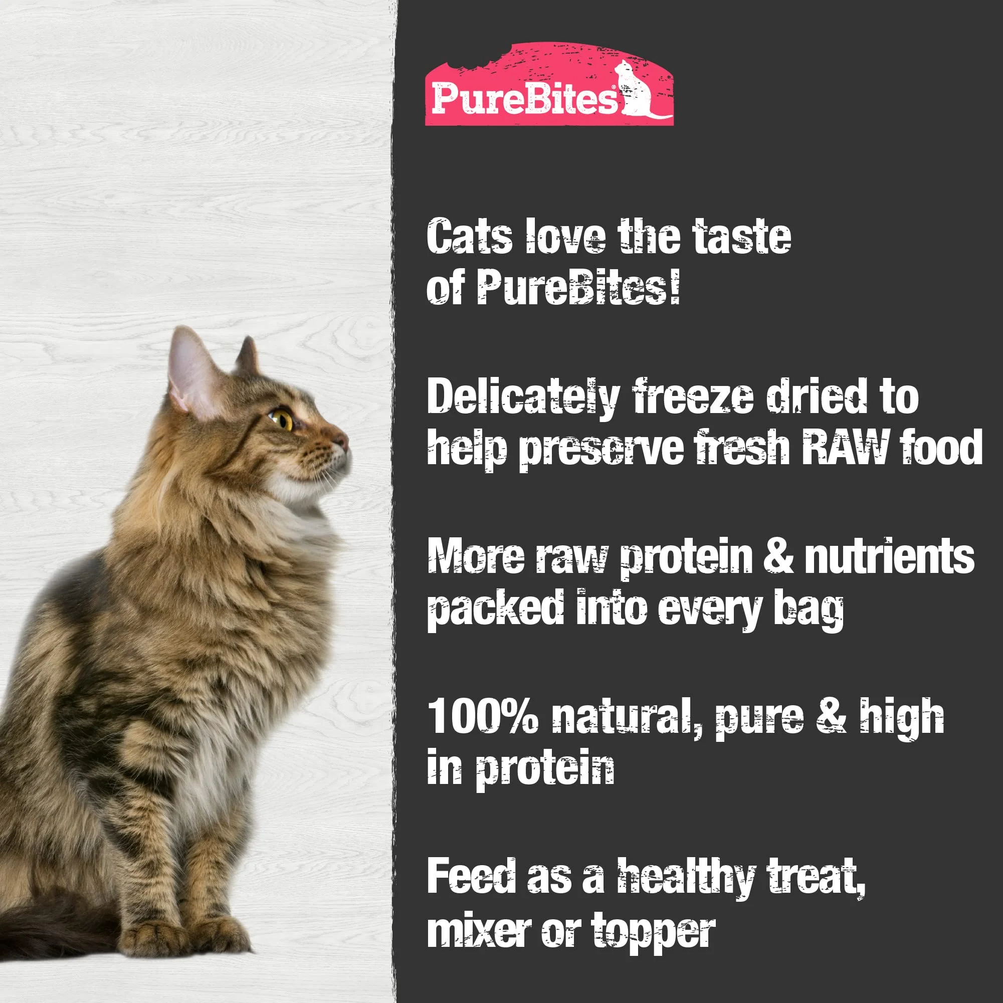 PureBites Shrimp Freeze Dried Cat Treats, 1 Ingredient, Made in USA, 0.8oz - Image 4