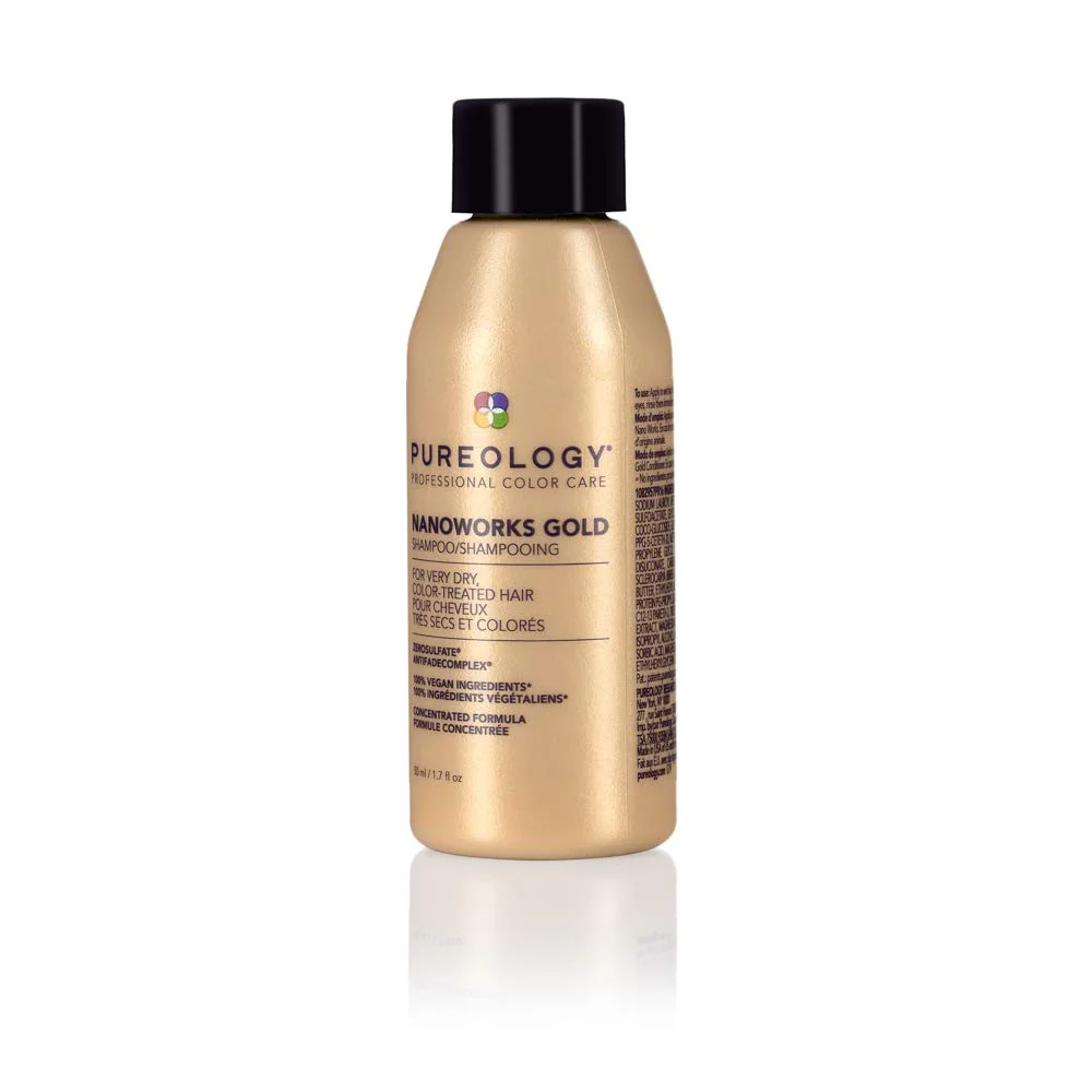 Pureology Nanoworks Gold Shampoo | For Very Dry, Color-Treated Hair | Renews Softness & Shine | Sulfate-Free | Vegan - Image 3