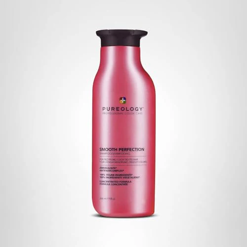 Pureology Smooth Perfection Shampoo - For Frizzy and Color Treated Hair, Smooths Hair & Controls Frizz, Sulfate-Free & Vegan, 9 Oz - Image 2