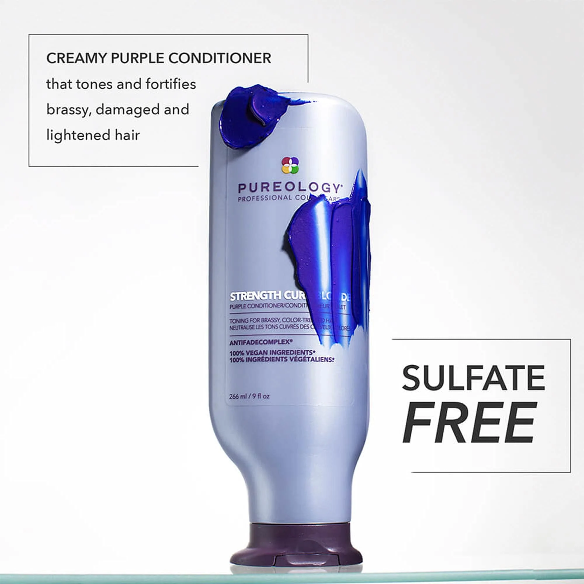 Pureology Strength Cure Blonde Purple Conditioner for Blonde & Lightened Color-Treated Hair, 9 Fl Oz - Image 11