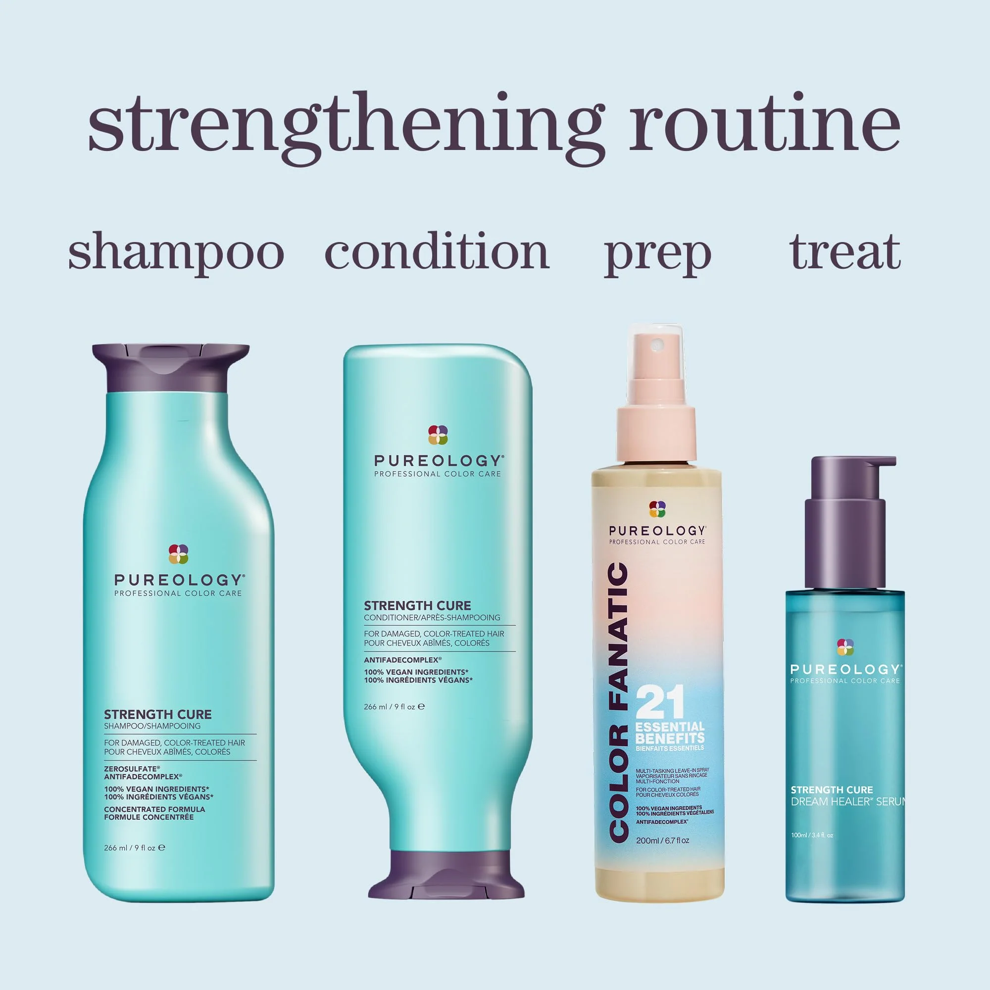 Pureology Strength Cure Conditioner - For Damaged or Color Treated Hair, Hair Strengthening & Prevents Breakage, Vegan & Sulfate-Free - Image 3