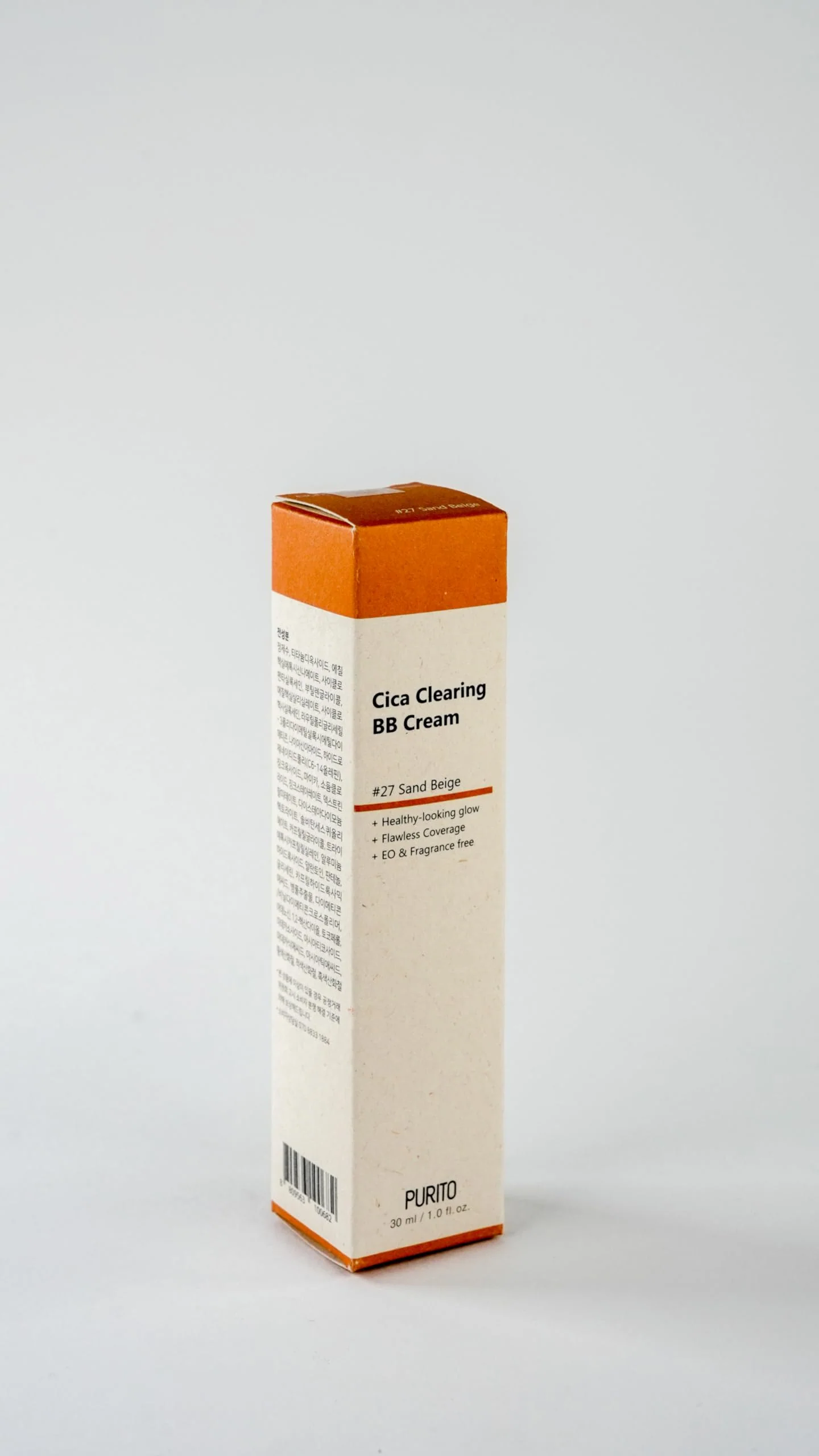 PURITO Cica Clearing BB Cream #27 Sand Beige 1 fl.oz / 30ml, Vegan bb cream - Image 3