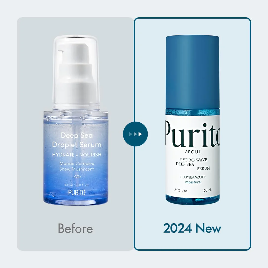 PURITO Deep Sea Serum | Deep Sea Water 66% + Marine Complex + Snow Mushirooms | Facial Serum | for Hydration, Skin Plumping | Lightweight & Non-Greasy Texture | Korean skincare, 60mL 2.02 fl.oz - Image 8