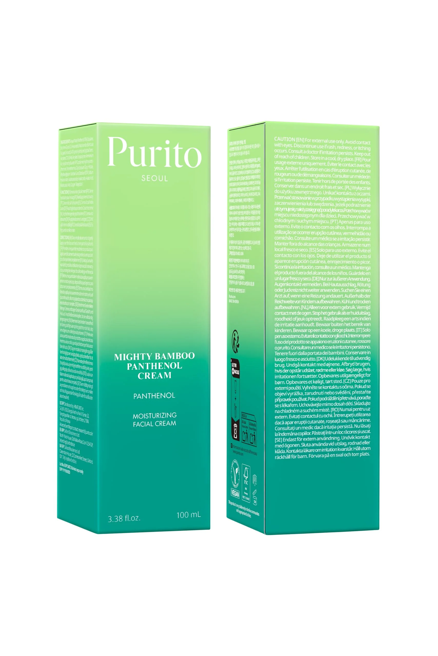 PURITO Panthenol 10% Post-Acne Cream | Moisturizer for Blemish Marks, Barrier Repair | Silicone-Free, Non-Comedogenic, Fragrance-Free, Vegan & Cruelty-free | Korean Skincare, 100mL 3.38 fl.oz - Image 3