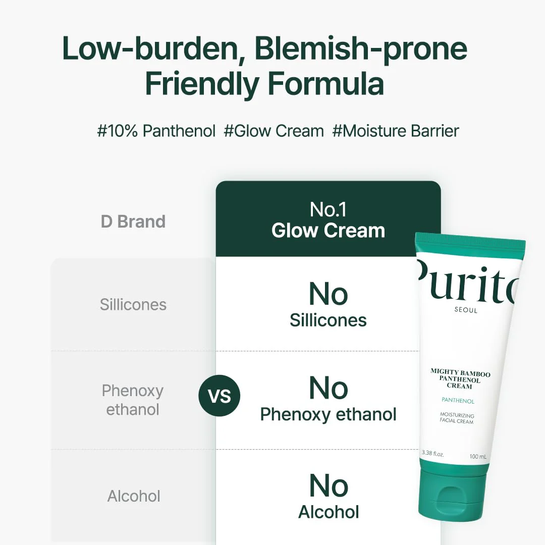 PURITO Panthenol 10% Post-Acne Cream | Moisturizer for Blemish Marks, Barrier Repair | Silicone-Free, Non-Comedogenic, Fragrance-Free, Vegan & Cruelty-free | Korean Skincare, 100mL 3.38 fl.oz - Image 7