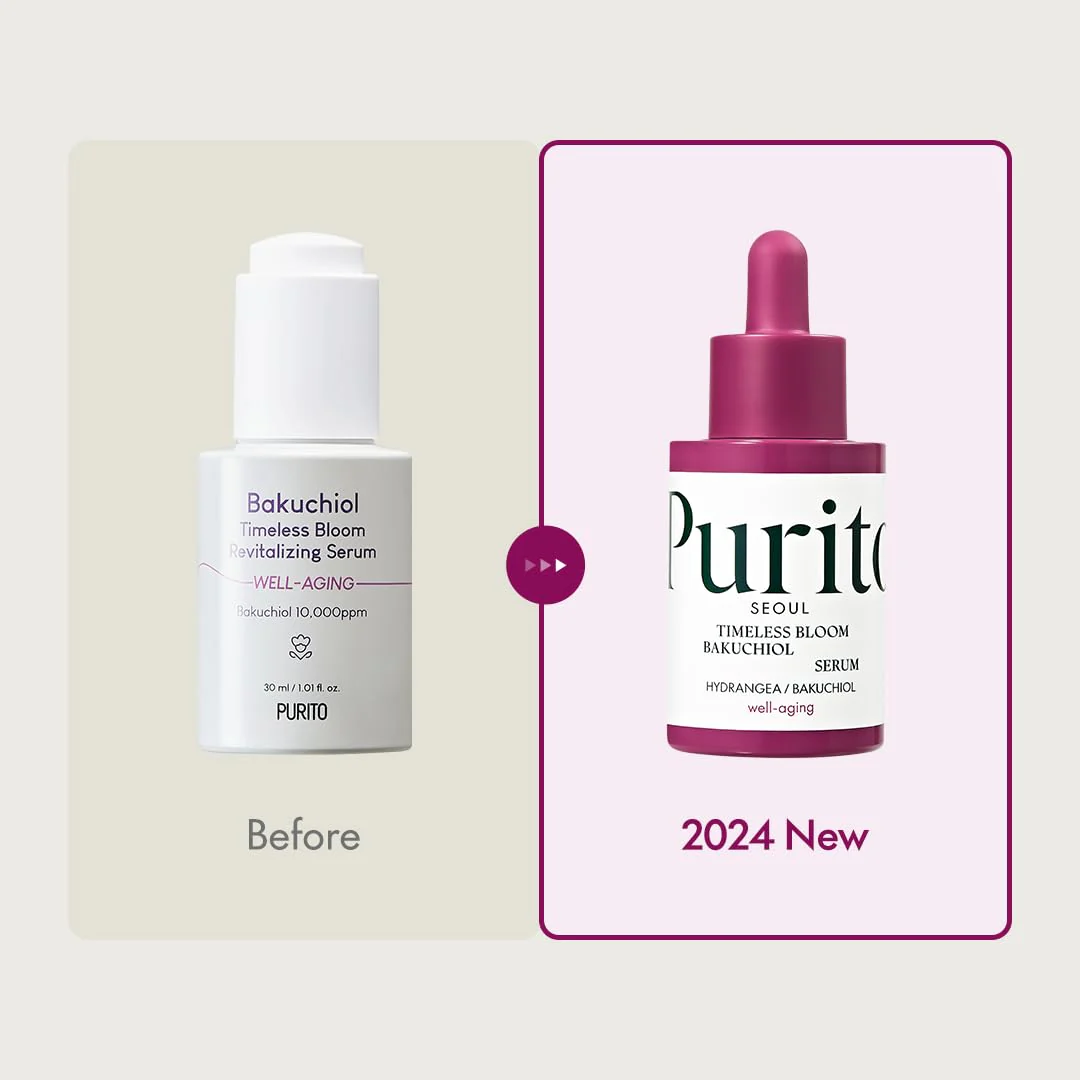 PURITO SEOUL Timeless Bloom Bakuchiol Serum, Korean Jeju Hydrangea, for Sensitive Skin, Ampoule, Fine Line Reduction, Anti Aging Facial Serum for face, K-Beauty, 30ml 1fl.oz - Image 8