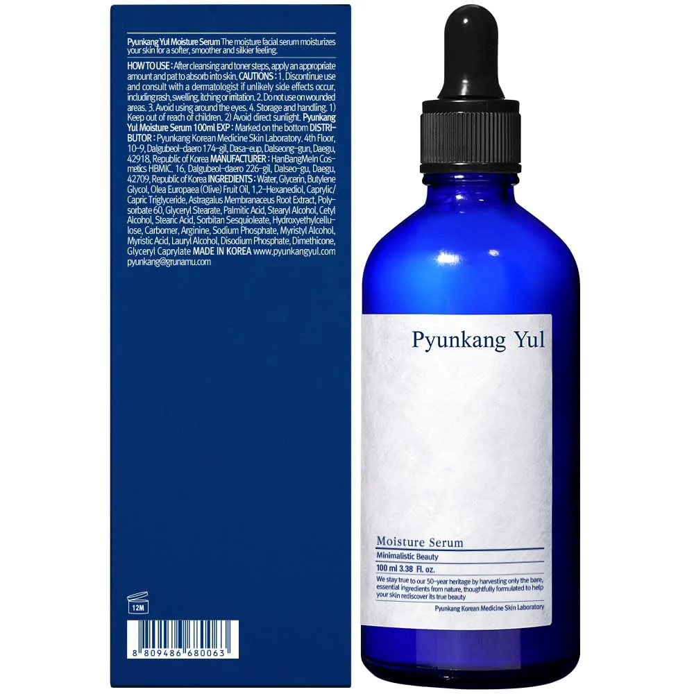 PYUNKANG YUL Moisture Serum for Face - Korean Face Serum with Oriental herbs and Olive Oil giving Oil and Water Balance and Skin Calming Effect - Moisturizer for Oily and Combination Skin - 3.4 Fl Oz - Image 9
