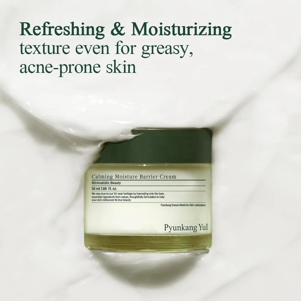 Pyunkang Yul PKY Calming Moisture Barrier Cream Instantly Soothes Sensitive Skin, Hyaluronic Acid & Ceramide for Hydration, Vegan, Korean Skincare (1.69 Fl. Oz, 50ml) - Image 4