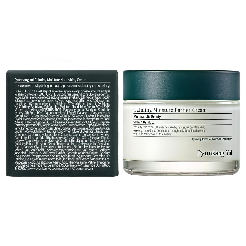 Pyunkang Yul PKY Calming Moisture Nourishing Cream Instantly Soothes Sensitive Skin, Face Moisturizer for Healthy Skin Vitality with Collagen, Vegan, Korean Skincare (1.69 Fl. Oz, 50ml) - Image 8