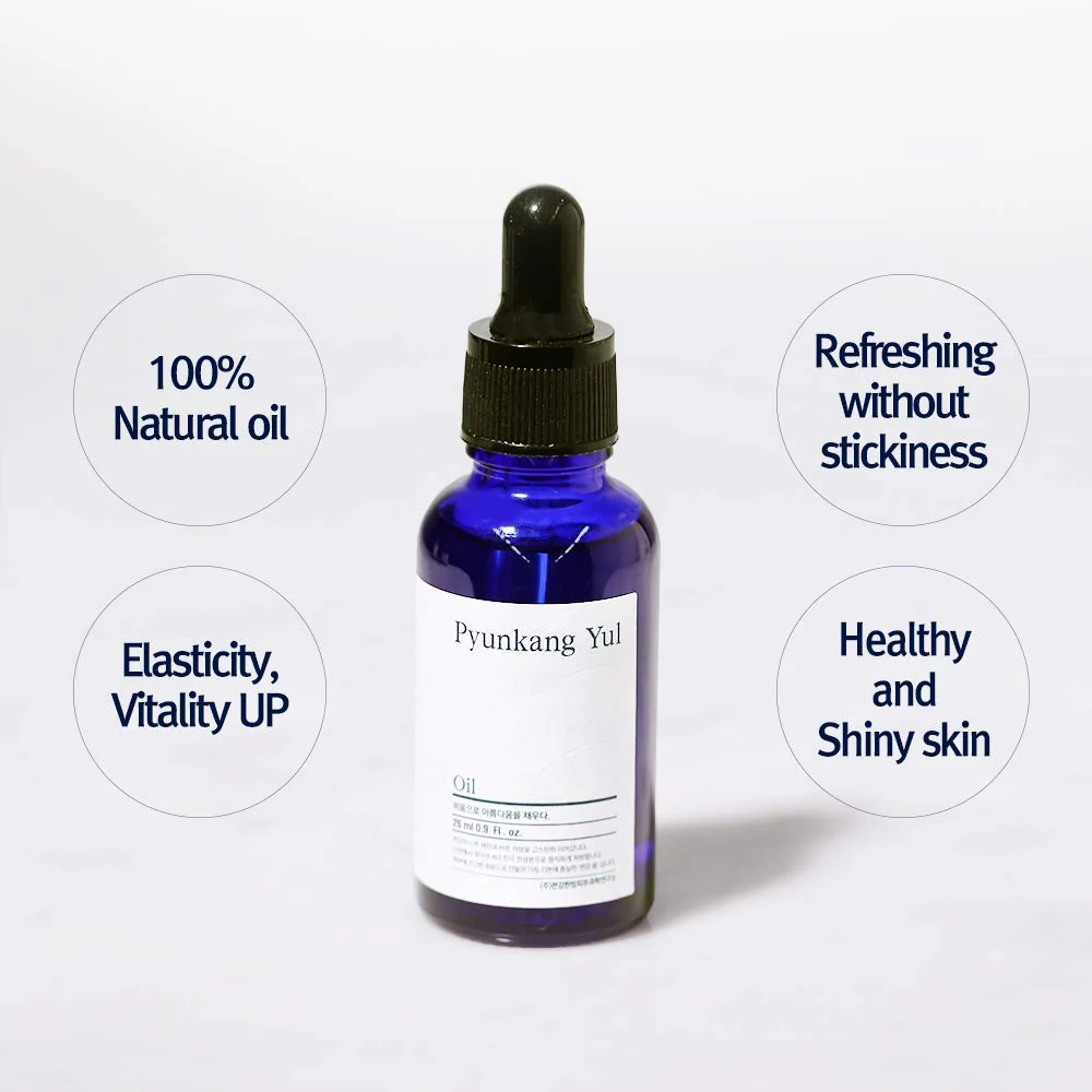 Pyunkang Yul PKY Facial Oil for All Skin Types - 100% Natural Vitamin E From Shea Butter, Pure Vitamin C from Lemon & Bergamot, Lavender & Rosemary Leaf Oil Calm Irritated Skin 0.9 Fl. Oz - Image 8