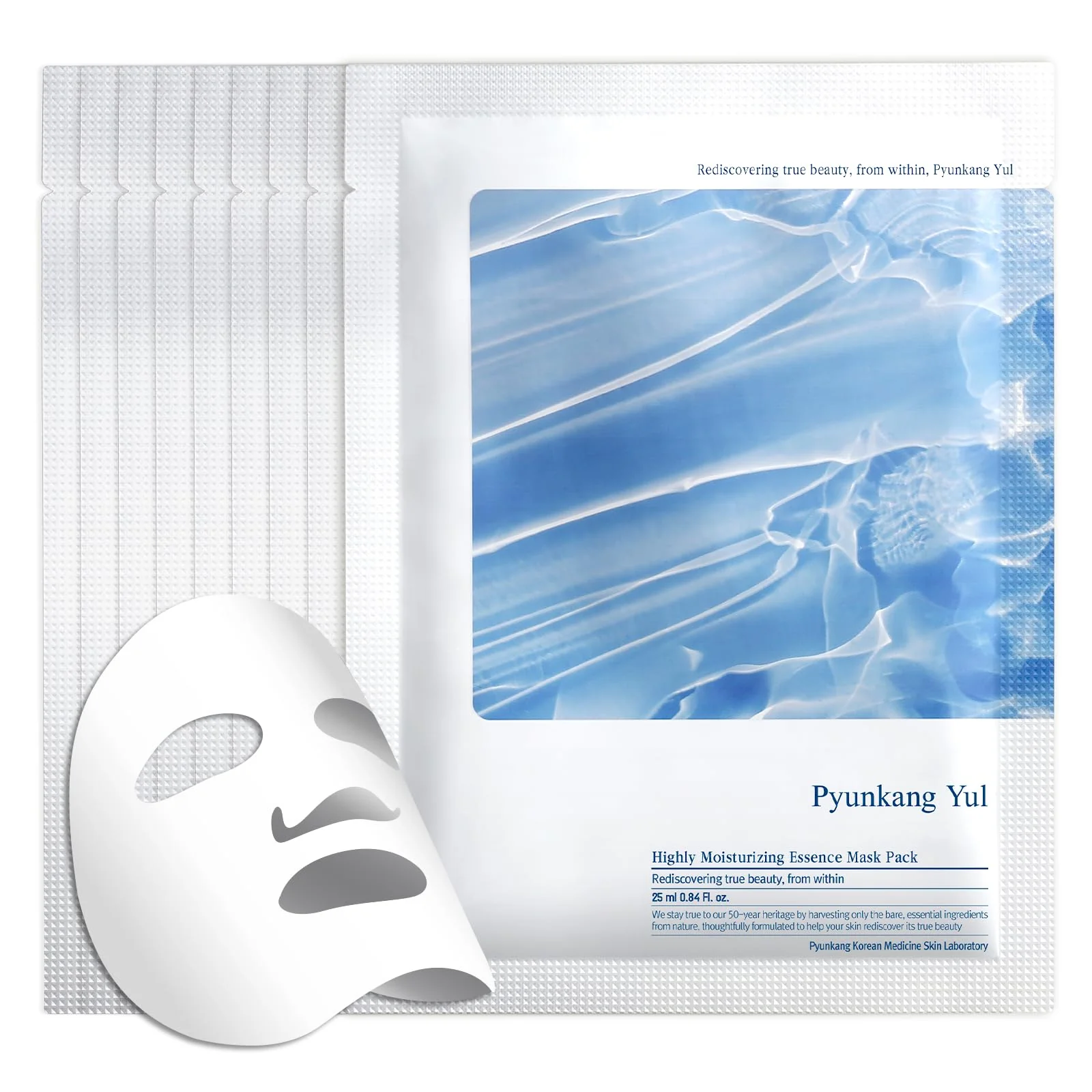 Pyunkang Yul PKY Highly Moisturizing Essence Mask Pack 25 ml / 0.85 fl.oz. x 10 EA