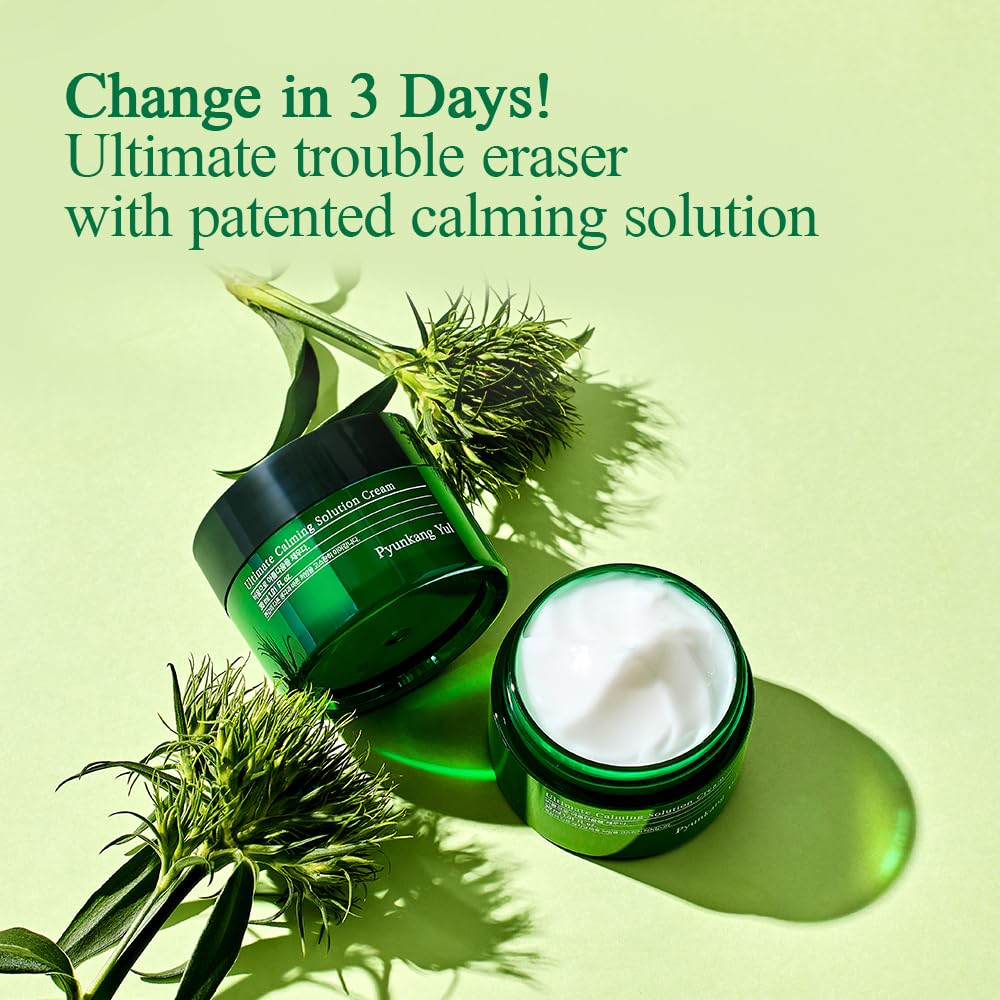 Pyunkang Yul PKY Ultimate Calming Solution Cream for Sensitive Skin with Patented Ingredients, Moisturizer Intensely Calms & Soothes Redness with Cica & Tea Tree, Korean Skincare (1.01 Fl. Oz, 30ml) - Image 8