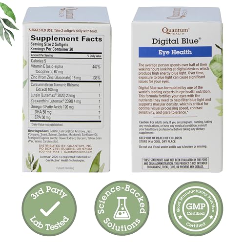 Quantum Health Digital Blue Eye Health, 60 Softgels - Image 10
