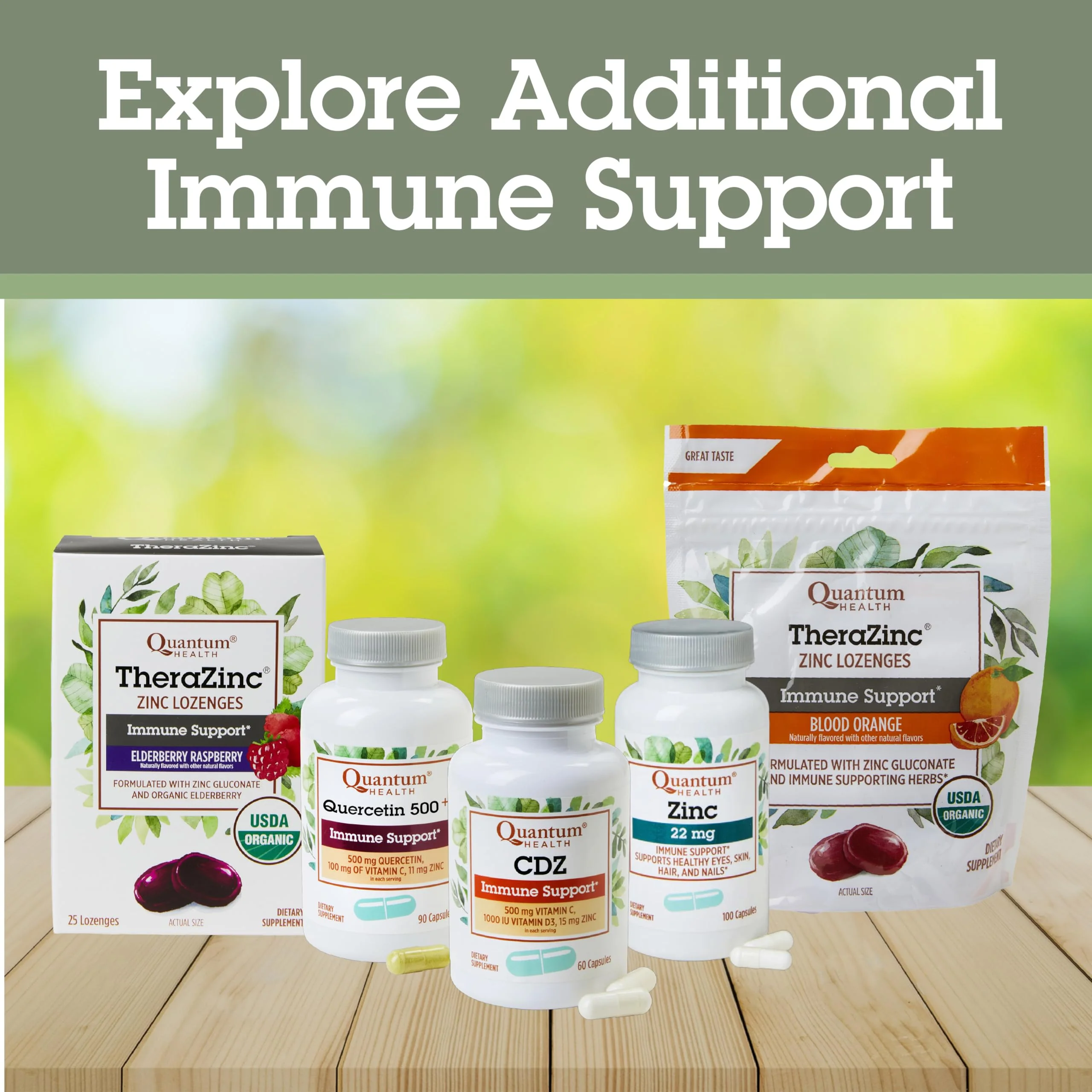 Quantum Health Quercetin+ 750mg Powerful Immune Support Supplement + Zinc 11mg & Vitamin C 200mg Seasonal Immunity Boost Respiratory Health & Gut Support Complex for Women & Men - 180 Capsules - Image 3