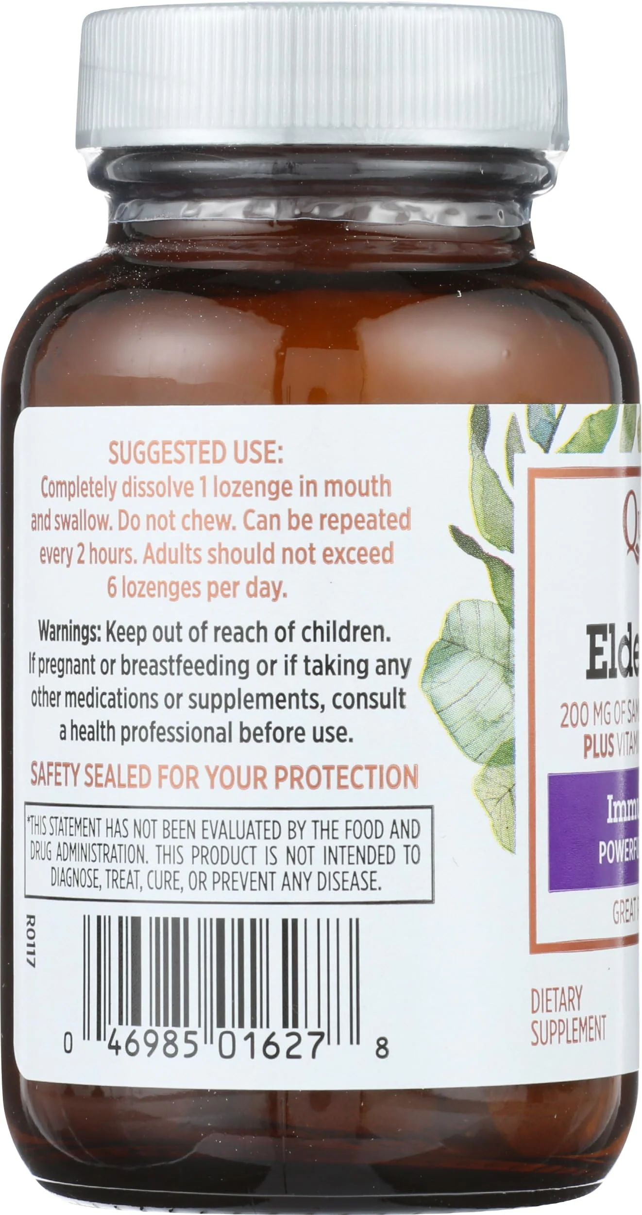 QUANTUM HEALTH Raspberry Elderberry Lozenges, 36 CT - Image 4