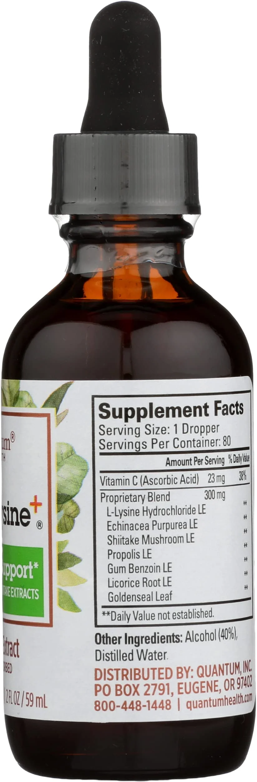 Quantum Super Lysine+ Liquid Extract 2 fl oz (59 ml) Liquid - Image 3