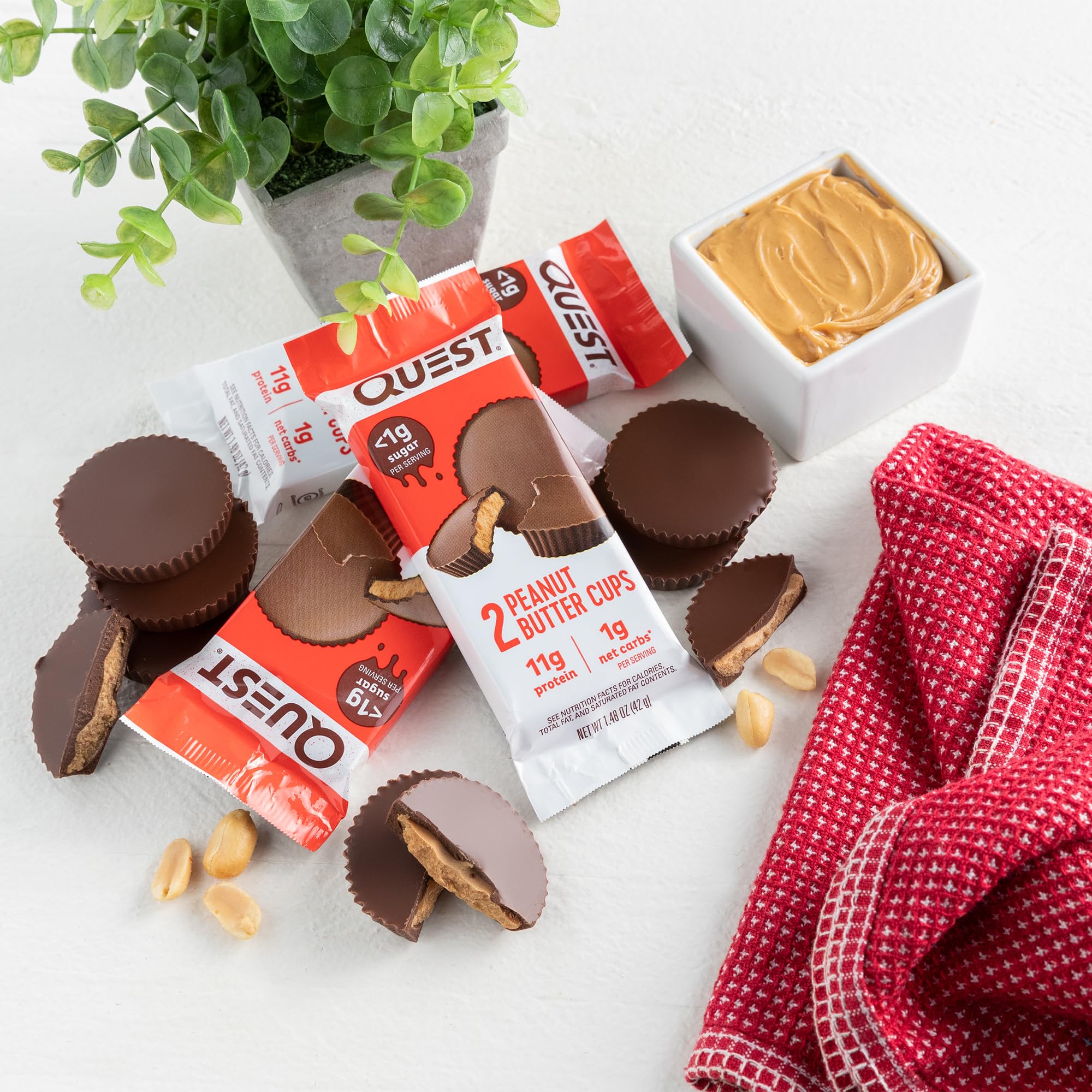 Quest Nutrition Peanut Butter Cups, 11g Protein, 1g Sugar, Low Carb, Gluten Free, Keto Friendly, 12 Count - Image 3