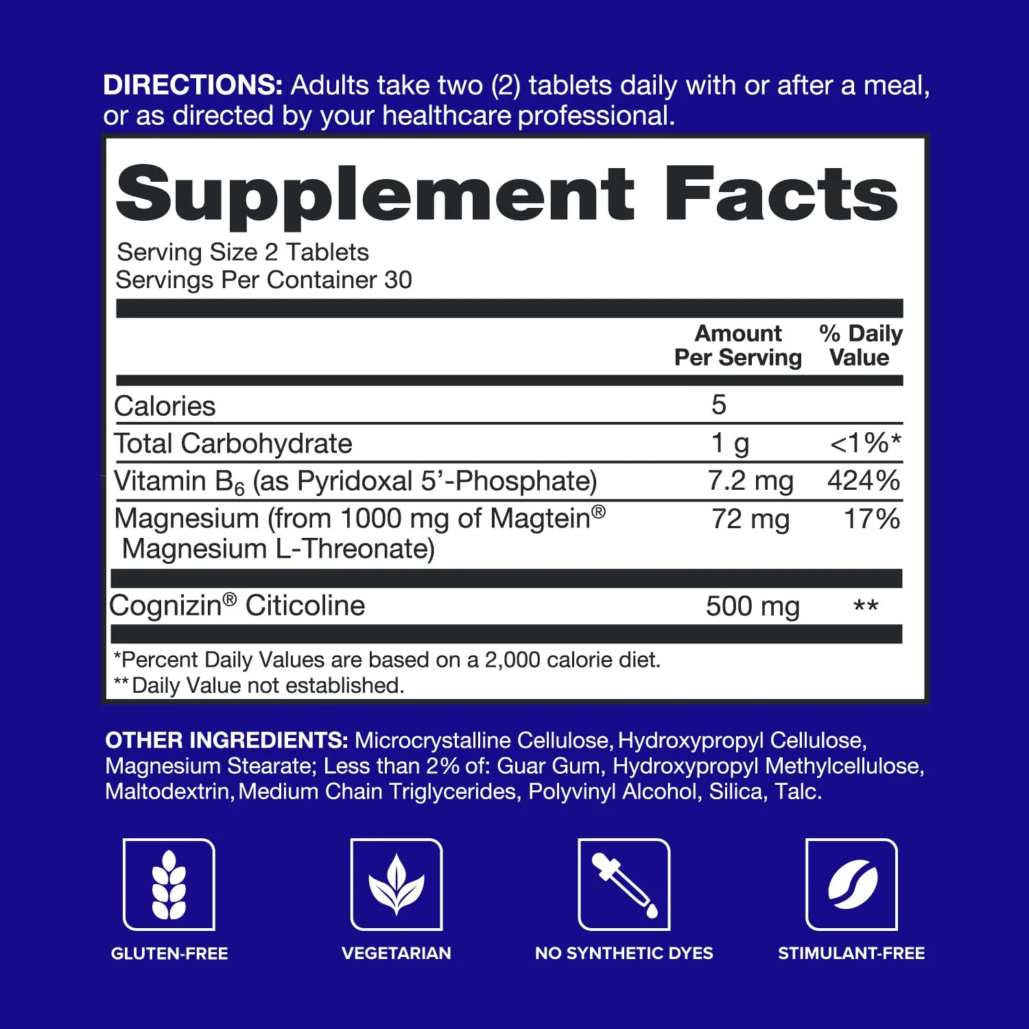 Qunol Brain Health Memory Plus with B6, Magnesium L-Threonate & Citicoline, Clinically Tested Ingredients to Improve Memory, Focus, Attention and Productivity, 60 Count (Pack of 1) - Image 8