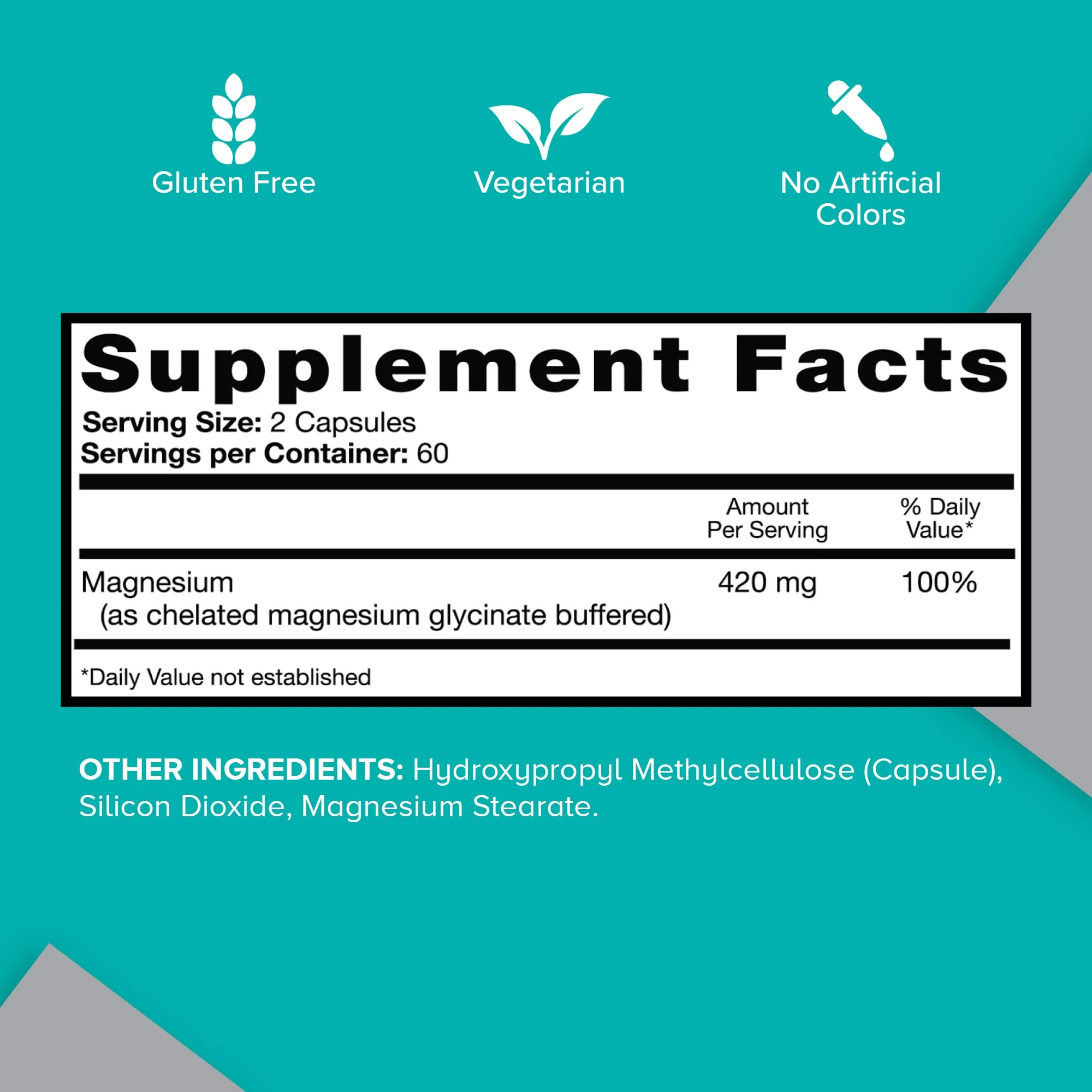 Qunol Magnesium Capsules 420mg, High Absorption Magnesium Supplement, Extra Strength, Bone and Muscle Health Supplement, 120 Count - Image 8