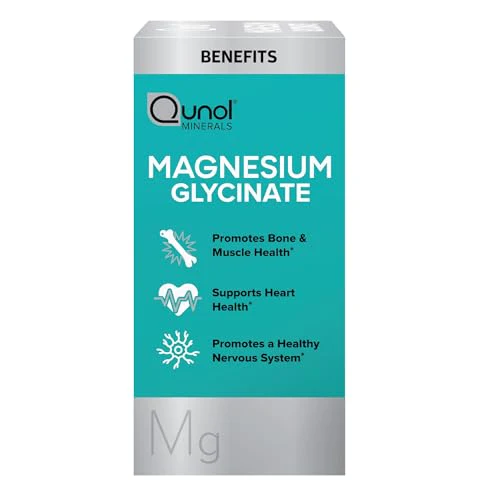 Qunol Magnesium Glycinate 300mg, 100% Glycinate Chelated Magnesium Supplement, 150ct Tablets - Image 2