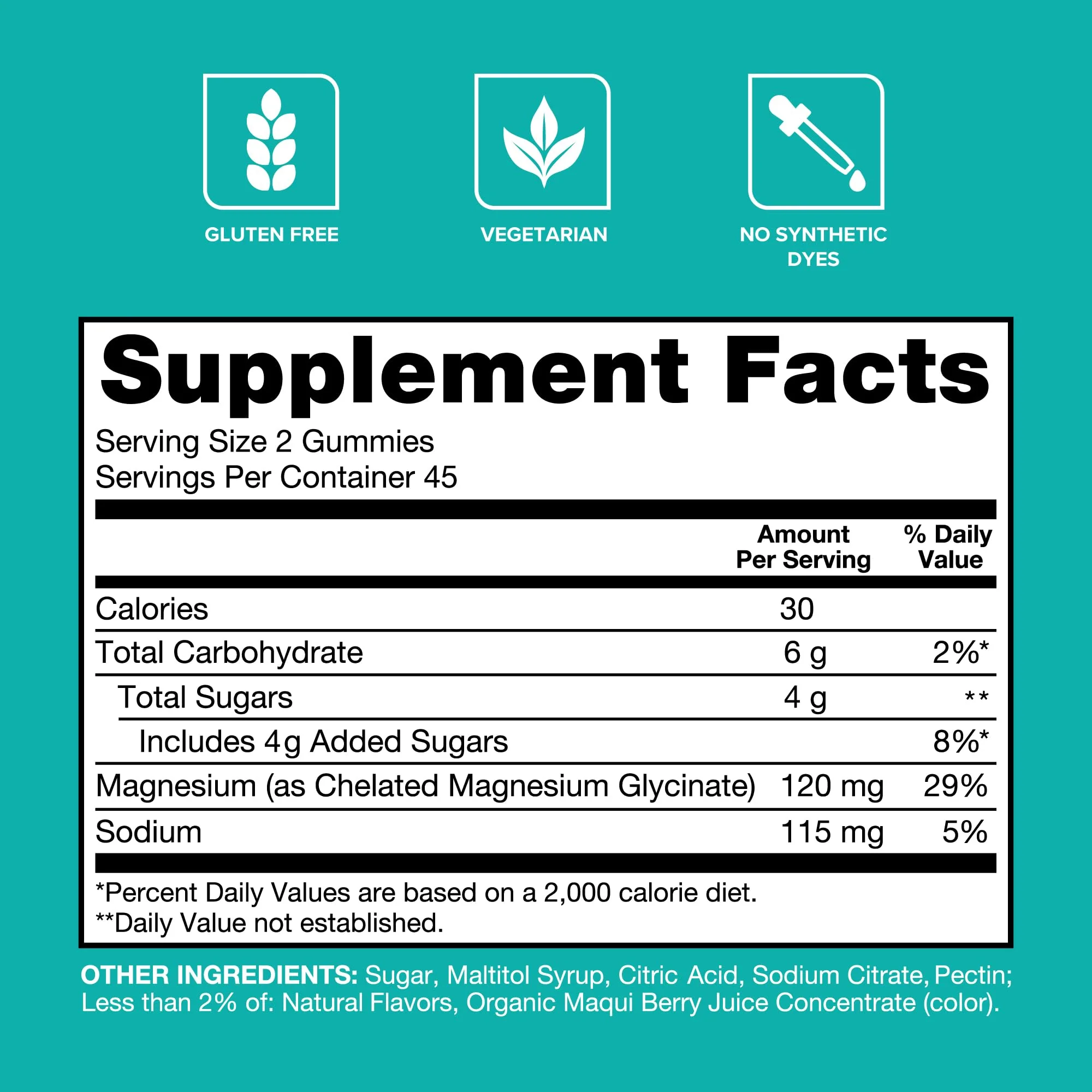 Qunol Magnesium Glycinate Gummies, 120mg of Magnesium Glycinate, High Absorption, Mixed Berry, 90 Count (Pack of 1) - Image 9