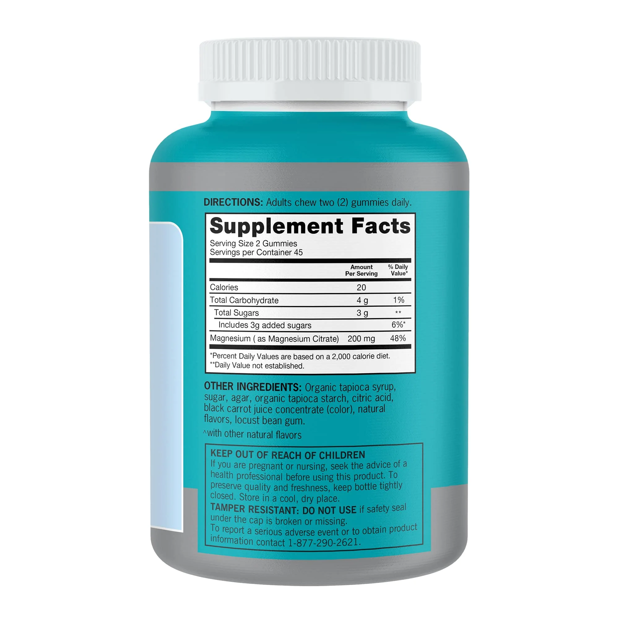 Qunol Magnesium Gummies for Adults, 200mg Elemental Magnesium (from 1,750mg Magnesium Citrate), High Absorption Magnesium Supplement, Supports Nerve, Bone and Muscle Health, Vegetarian, 90 CountQunol Magnesium Gummies for Adults, 200mg Elemental Magnesium - Image 2