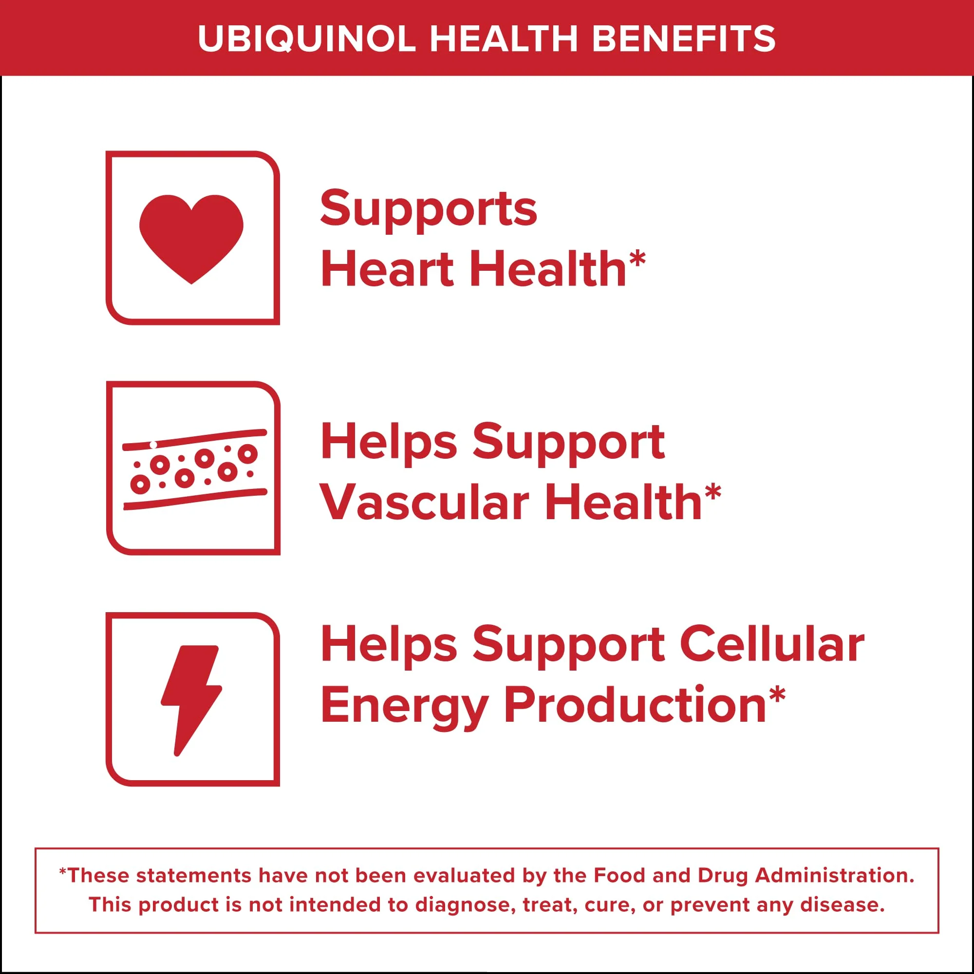 Qunol Mega Ubiquinol 100mg CoQ10, Superior Absorption, Patented Water and Fat Soluble Natural Supplement Form of Coenzyme Q10, Antioxidant for Heart Health, 100 Count Softgels - Image 5